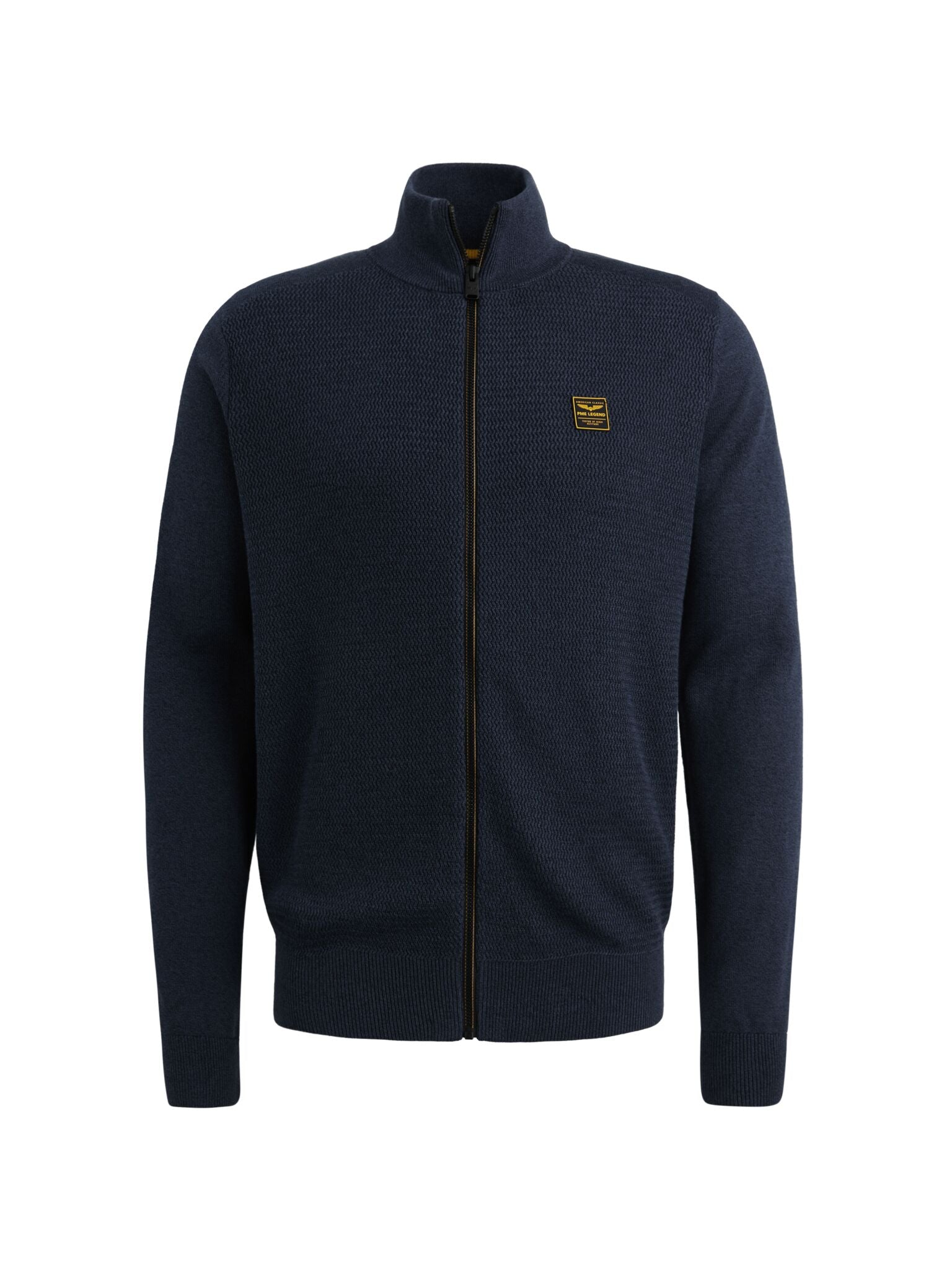 PME Legend Strickjacke mit Reissverschluss und Stehkragen