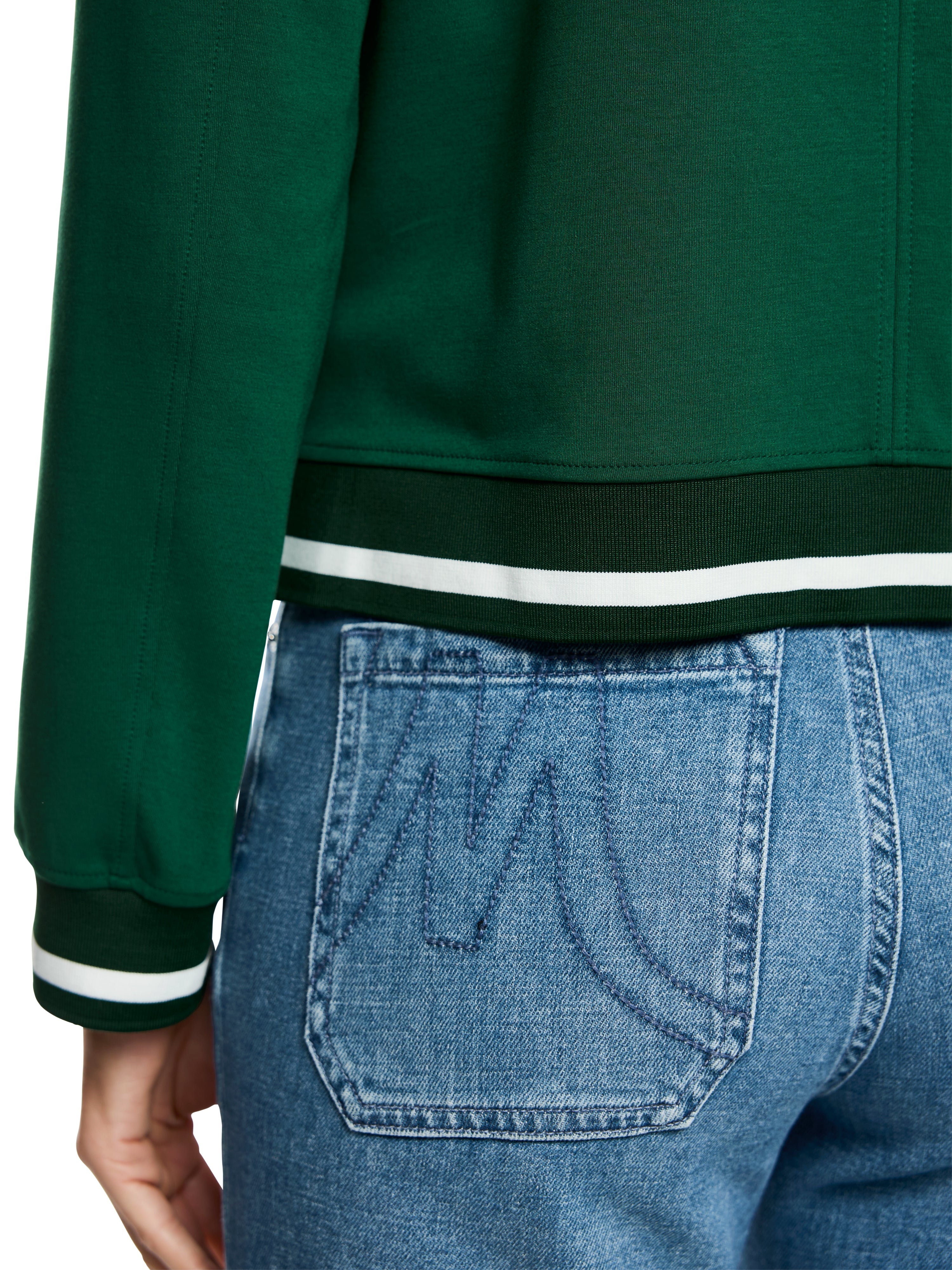 Marc Cain Sportiver Blazer mit Ringeldetails