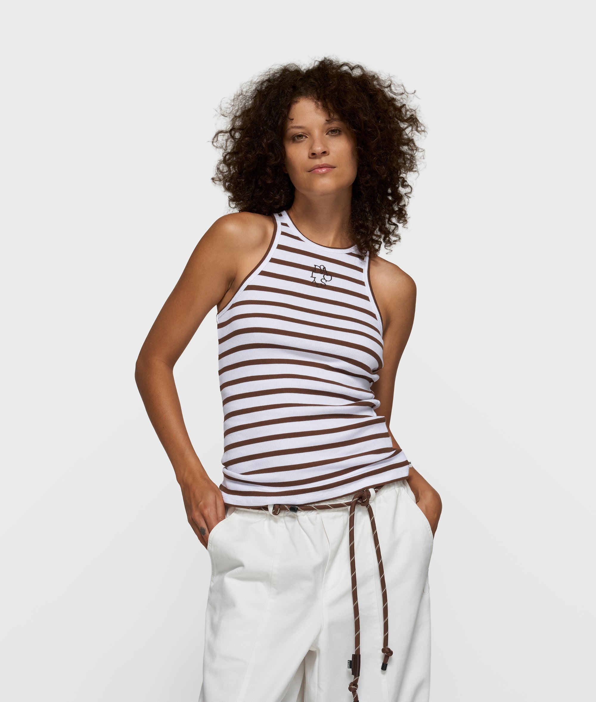 10Days Tank Top Rib Stripes