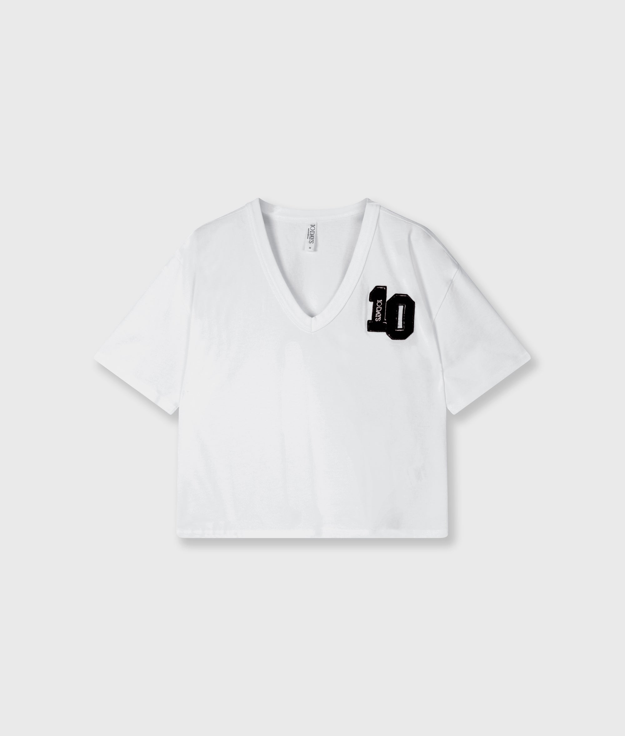 10Days Thick Cotton V-Neck Tee