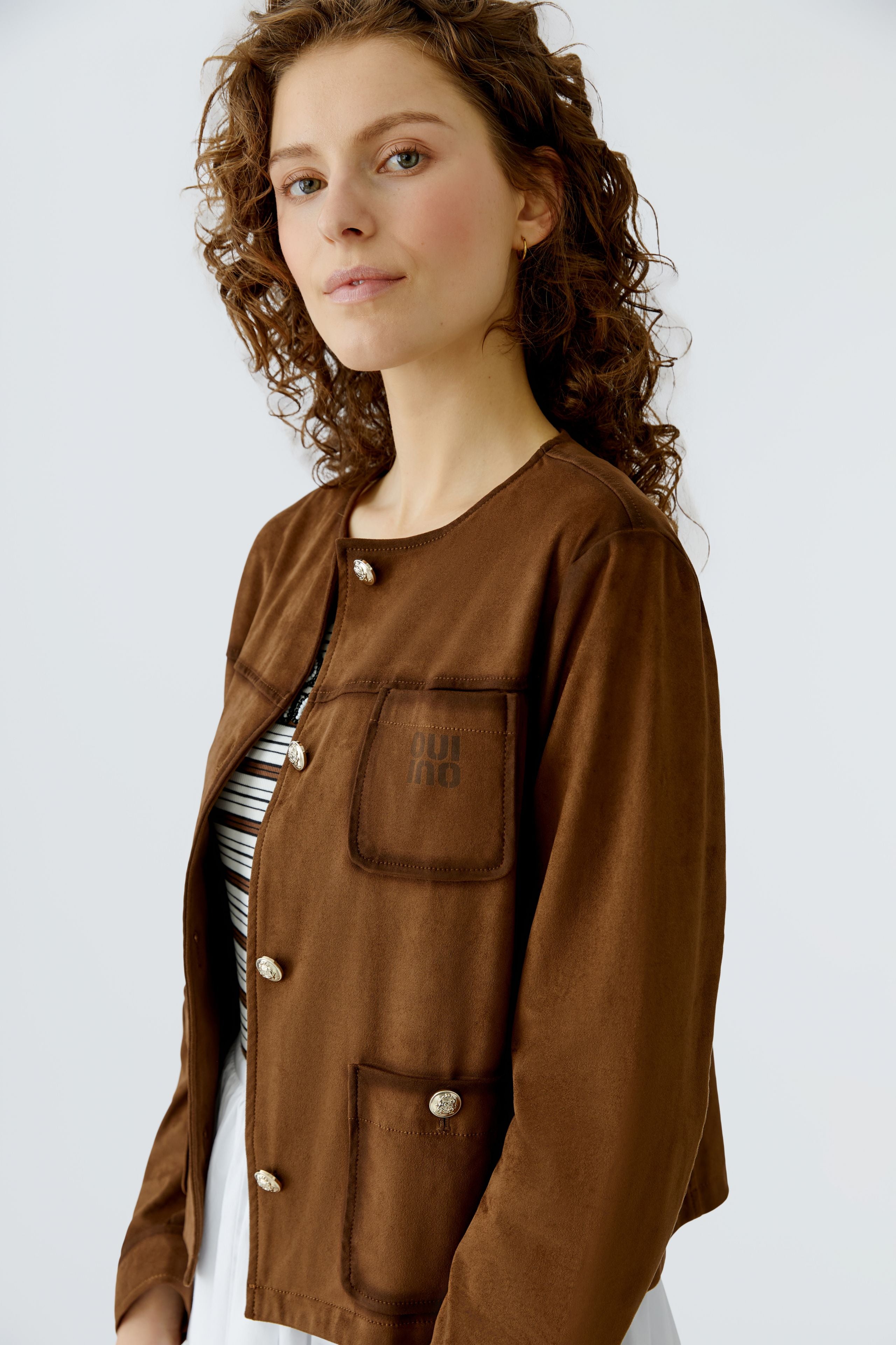 OUI Velourslederoptik Jacke