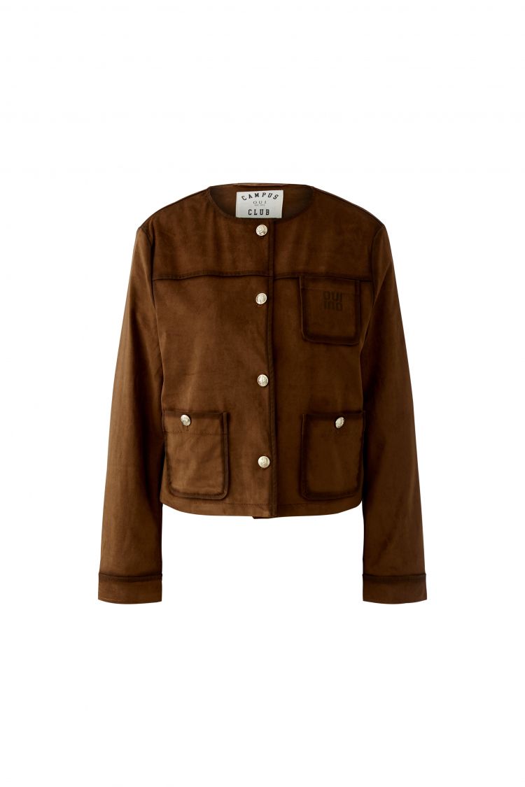 OUI Velourslederoptik Jacke