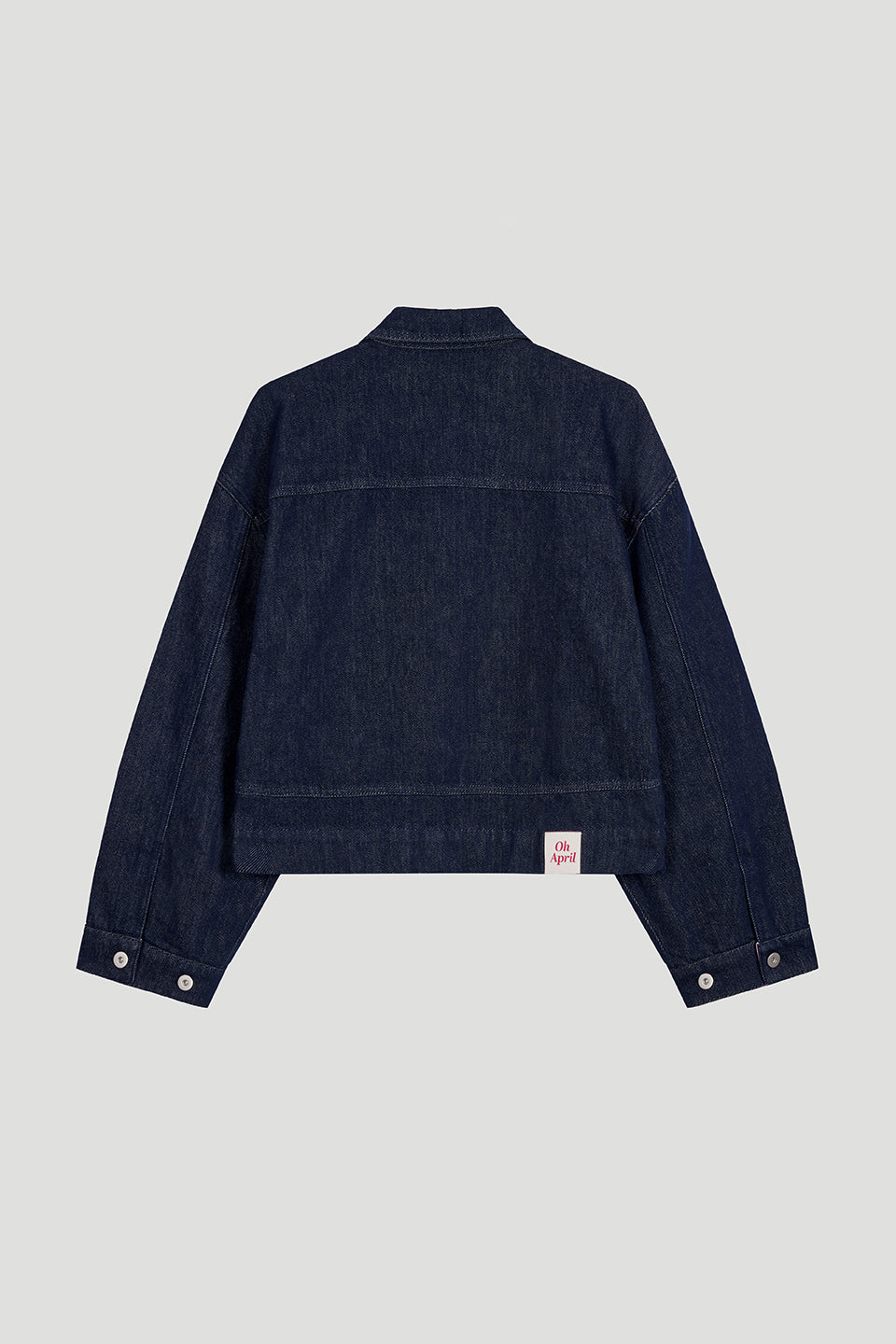 Oh April Clara Denim Jacket Denim Dark Blue