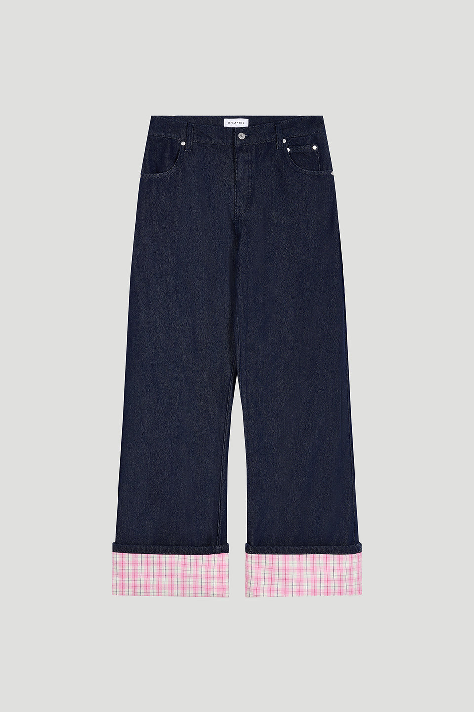 Oh April Emelie Denim Hose Denim Dark Blue