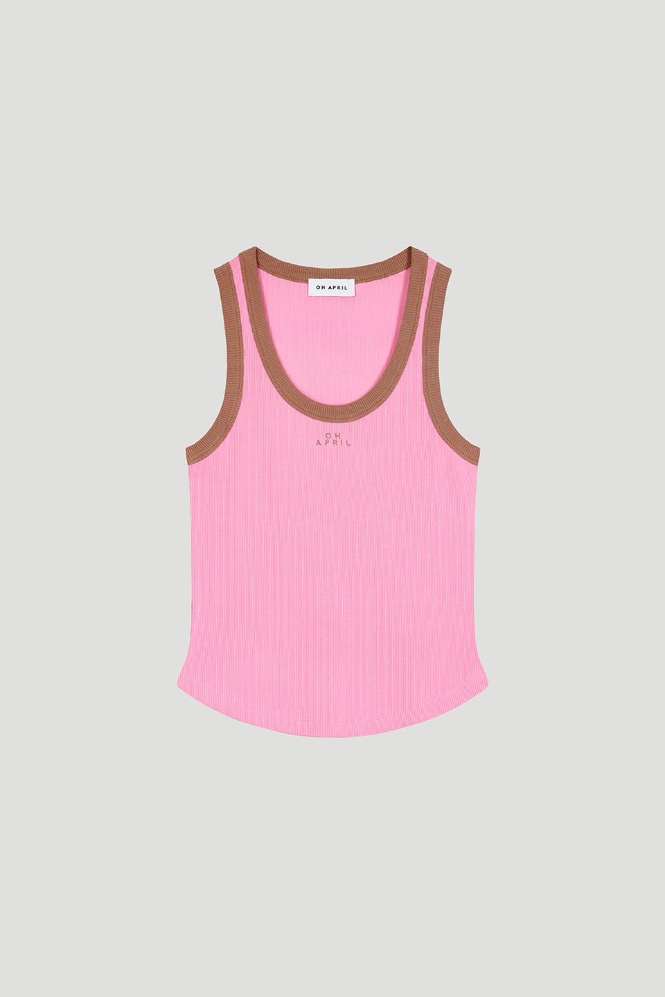 Oh April Fiora Slim Fit Top Petal Cream