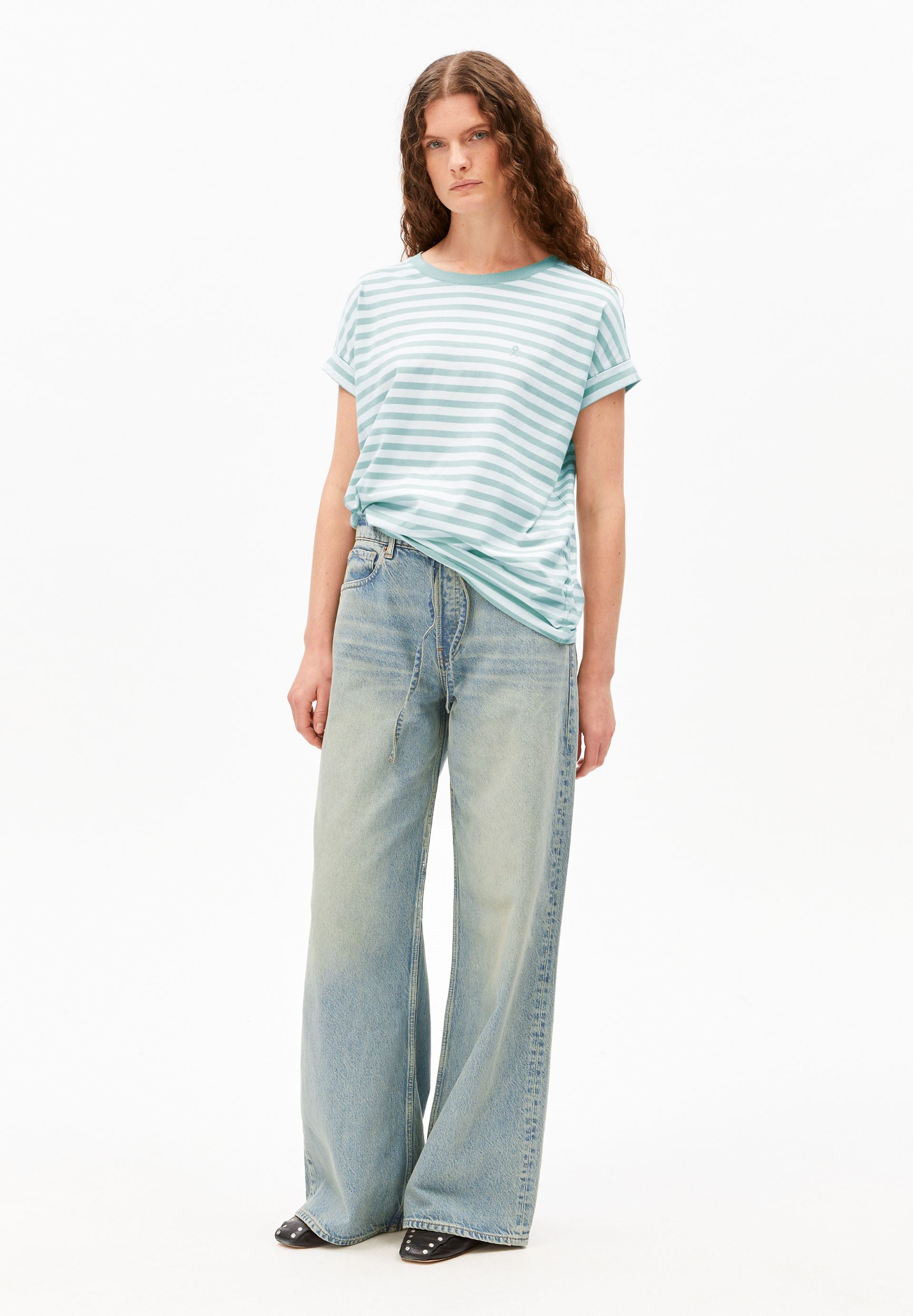 armedangels Gestreiftes T-Shirt IDAARA aus Bio-Baumwolle