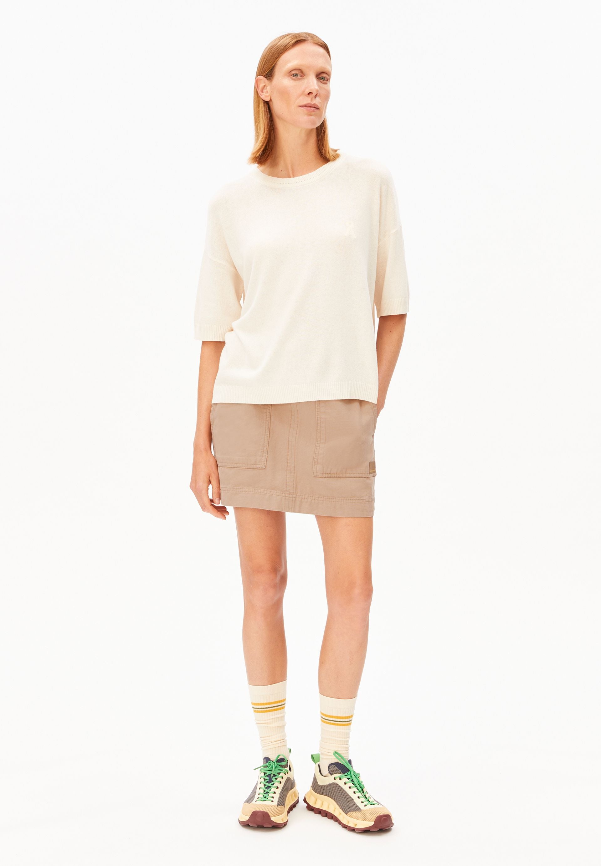 armedangels T-Shirt aus Leinen-Mix