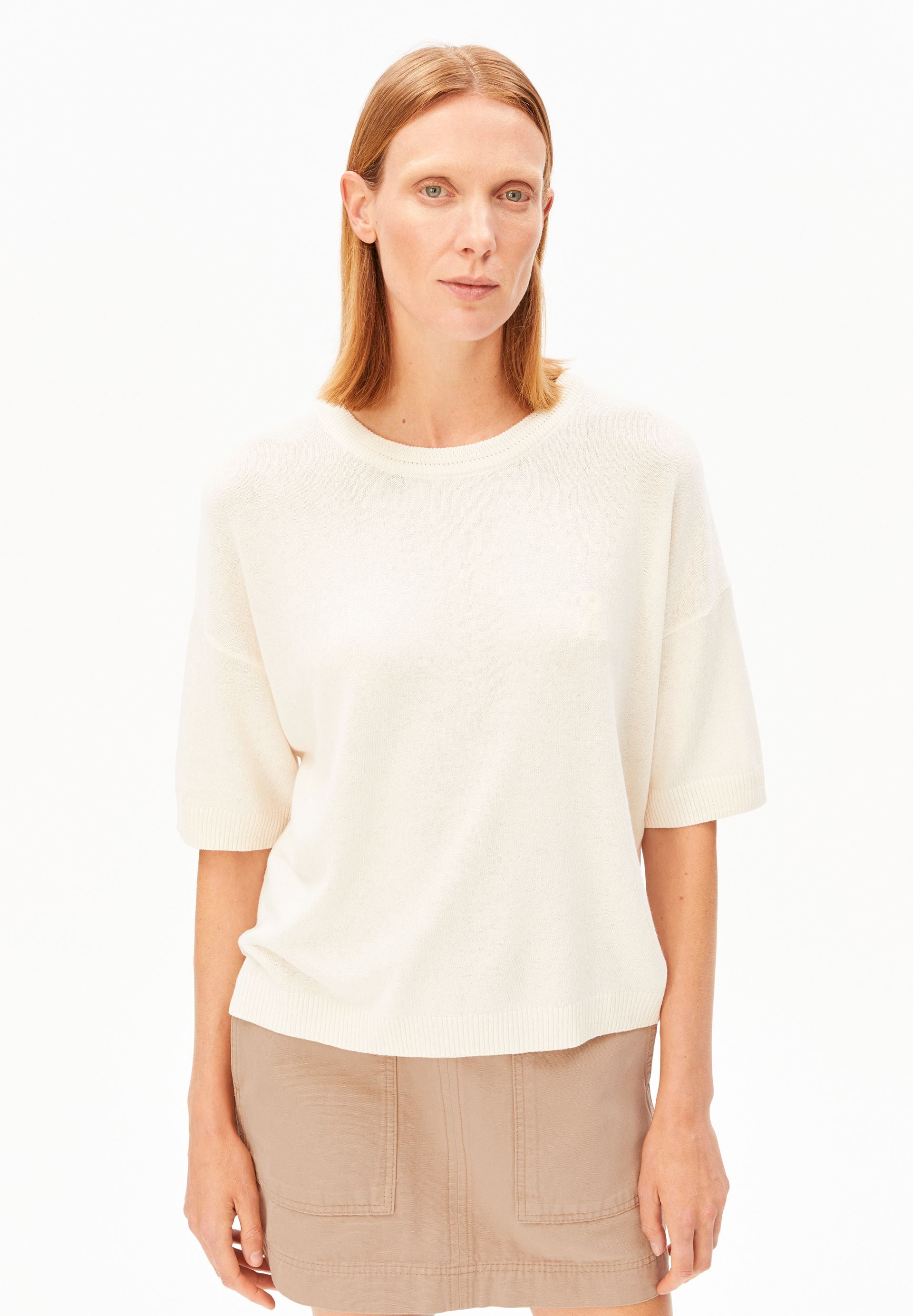 armedangels T-Shirt aus Leinen-Mix