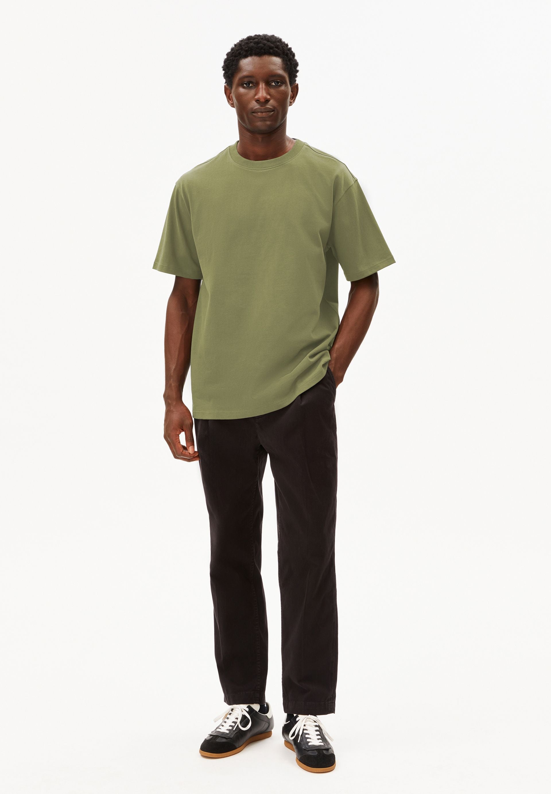 armedangels T-Shirt MAARKOS HEAVY WEIGHT aus Baumwoll-Mix