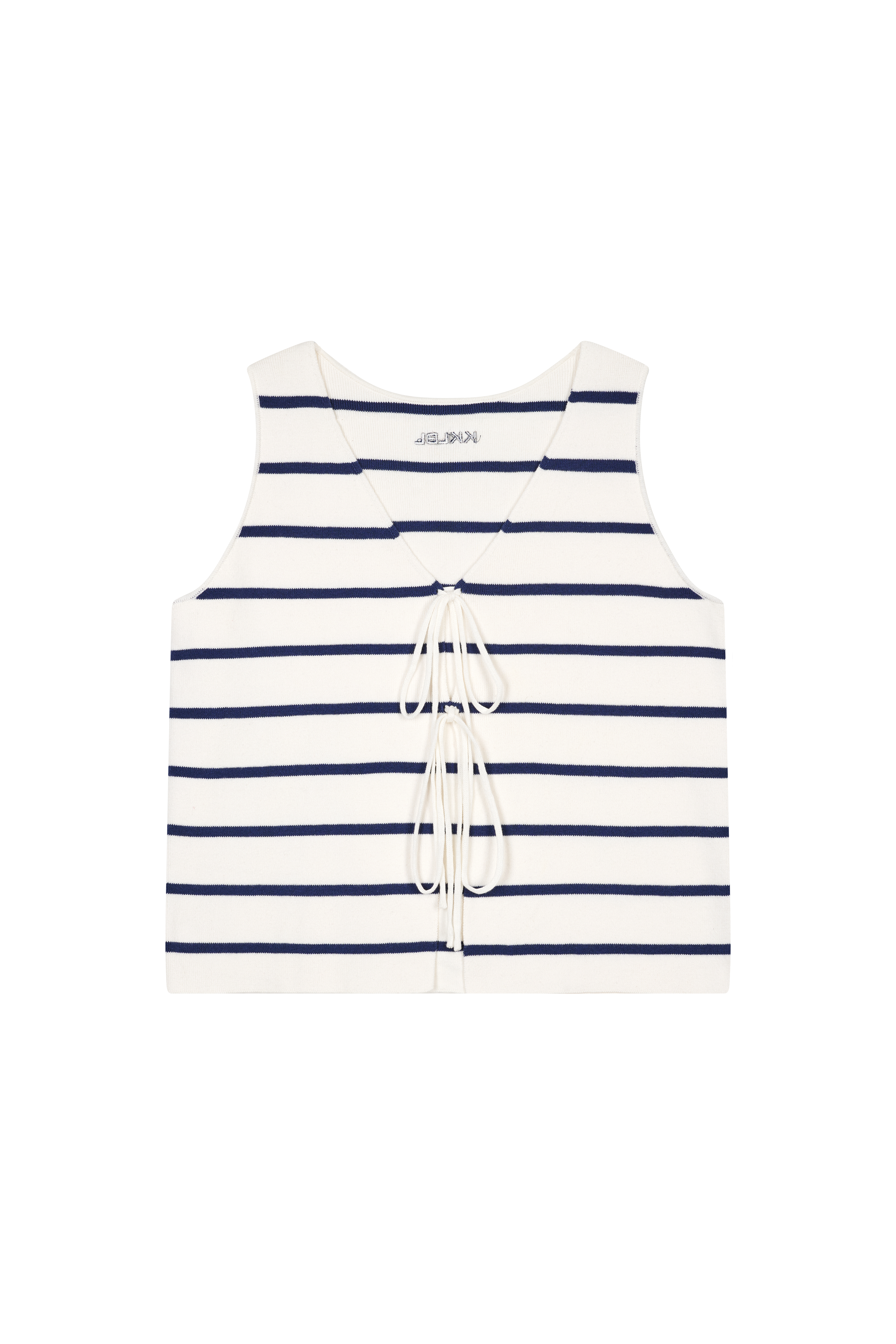 Karo Kauer Knit Vest Stripes
