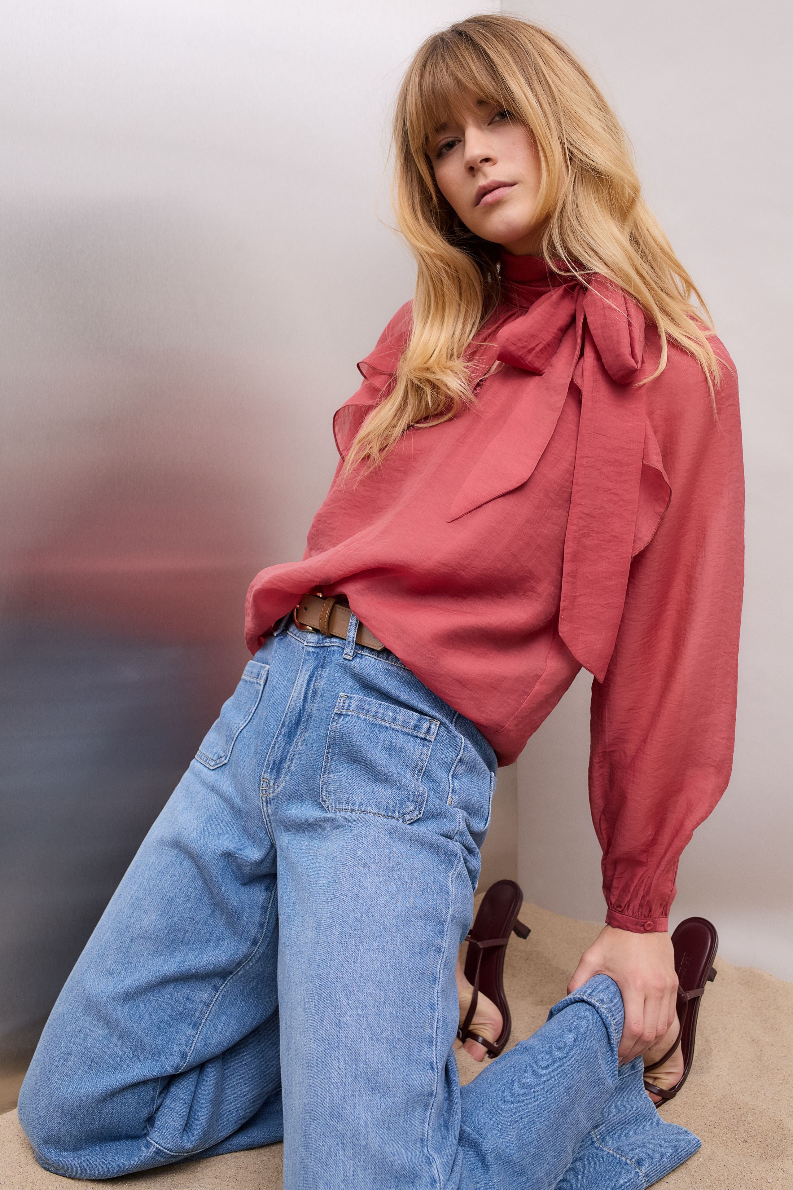 OUI Jeans HIGH WAIST mit weitem Bein