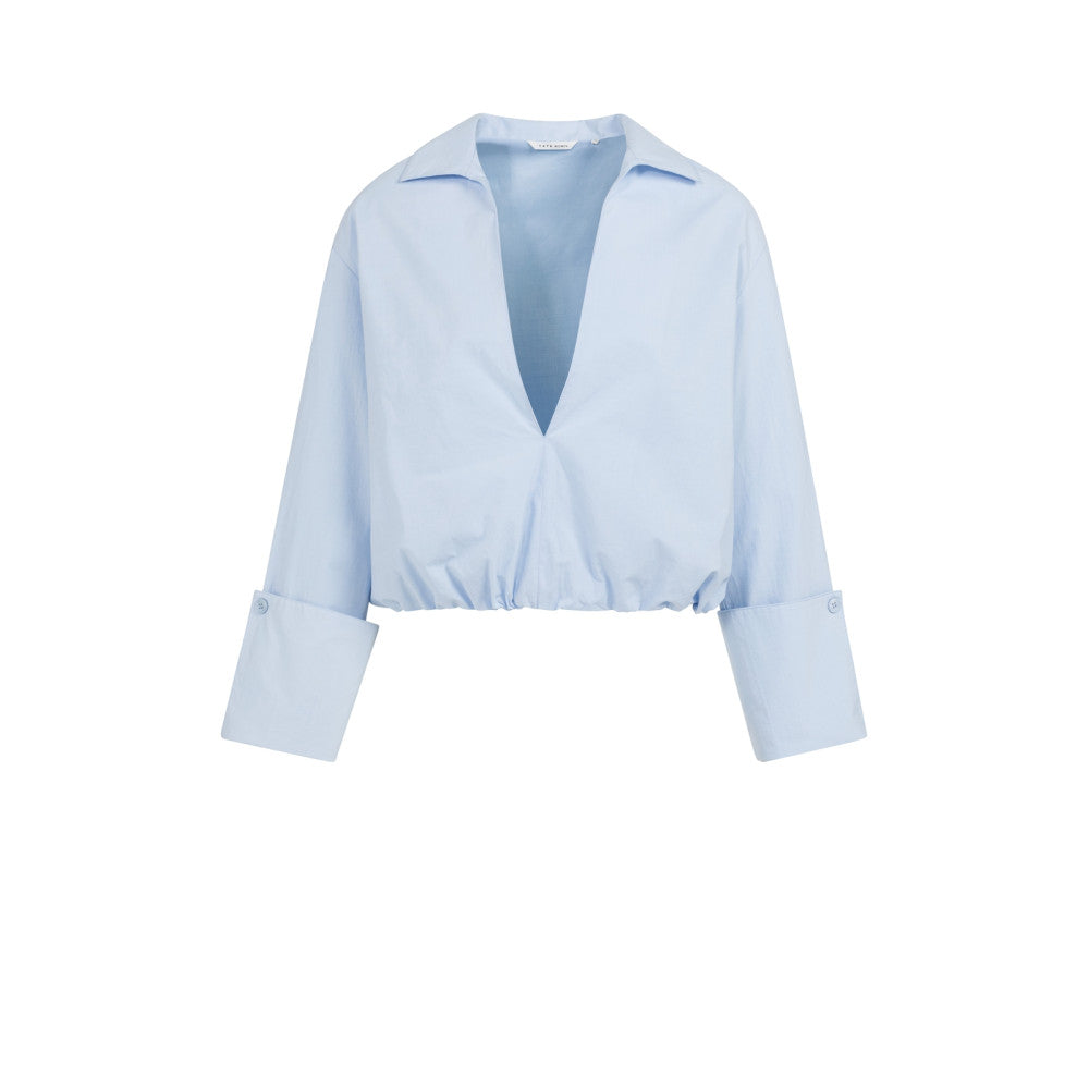 Yaya Ballonbluse mit V-Ausschnitt
