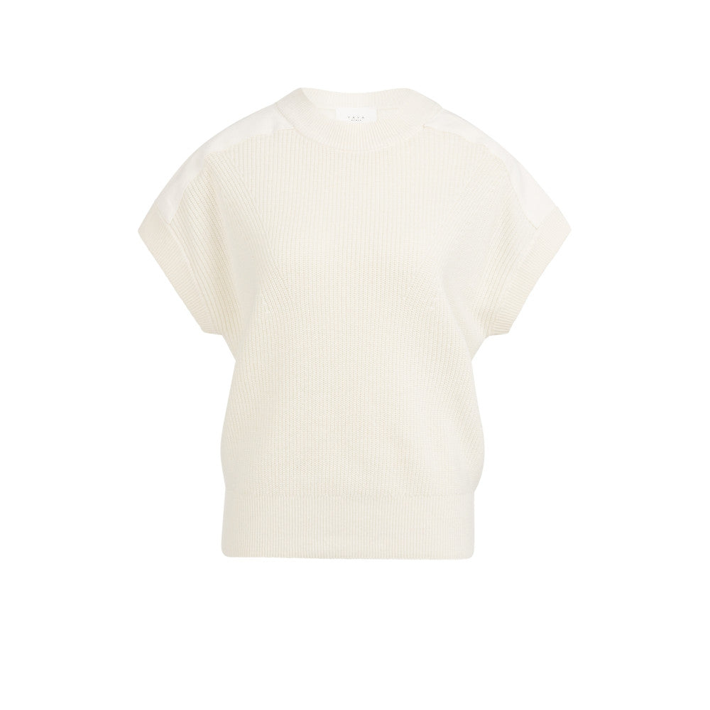 Yaya Top mit gewebten Schultern