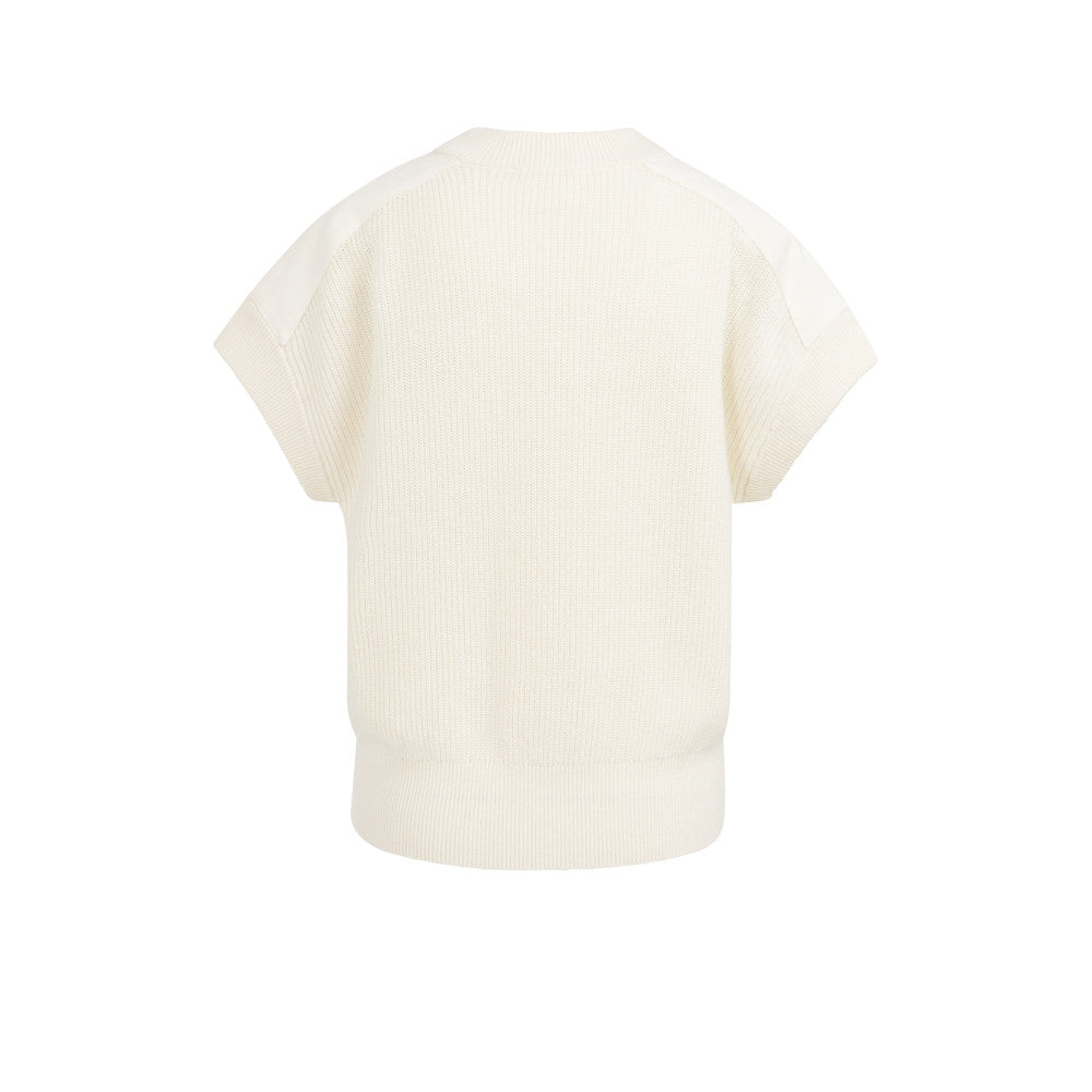 Yaya Top mit gewebten Schultern