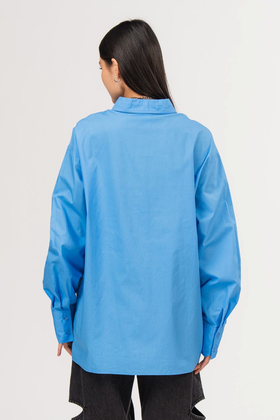 Karo Kauer Woven Blouse Blue