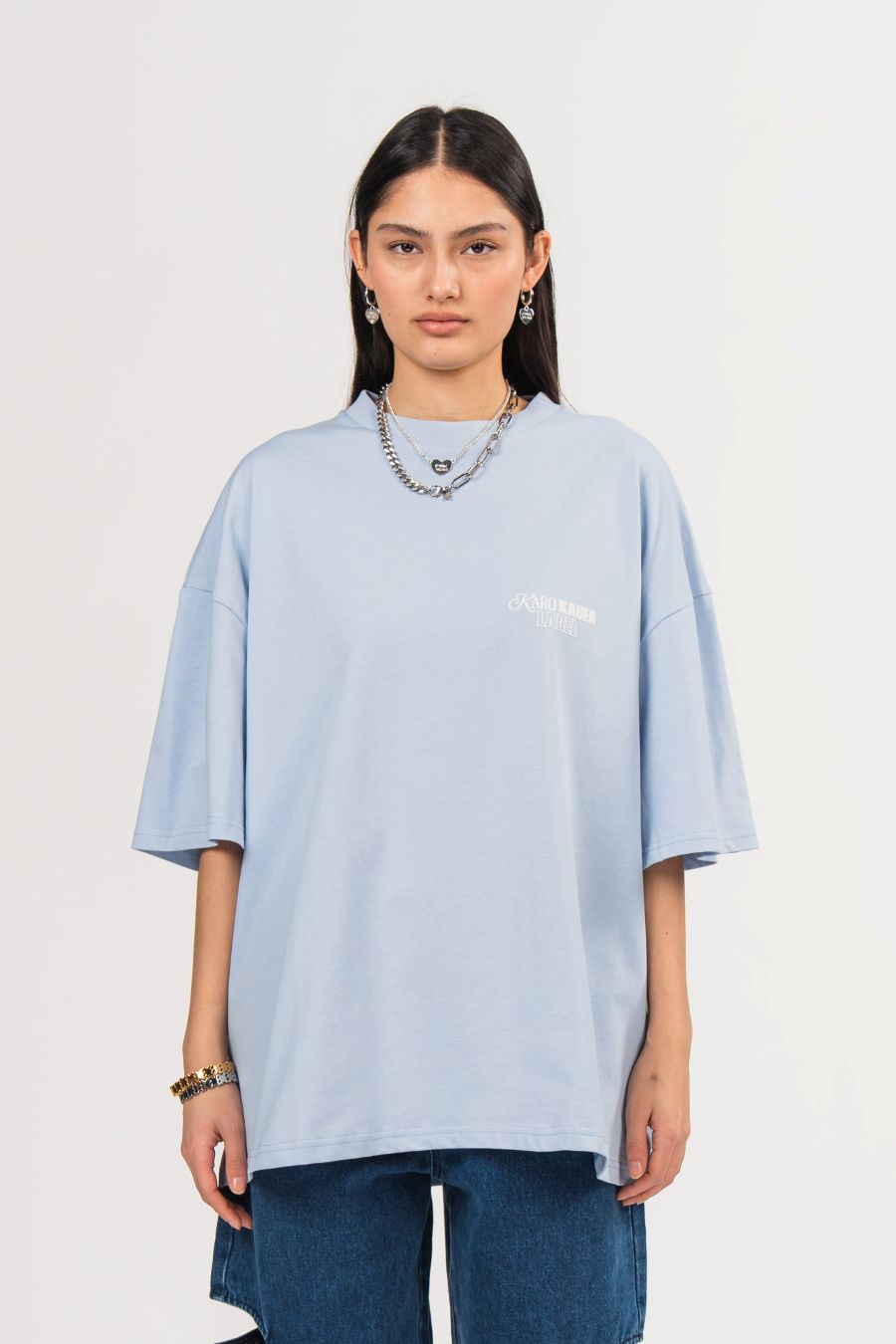 Karo Kauer T-Shirt Light Blue