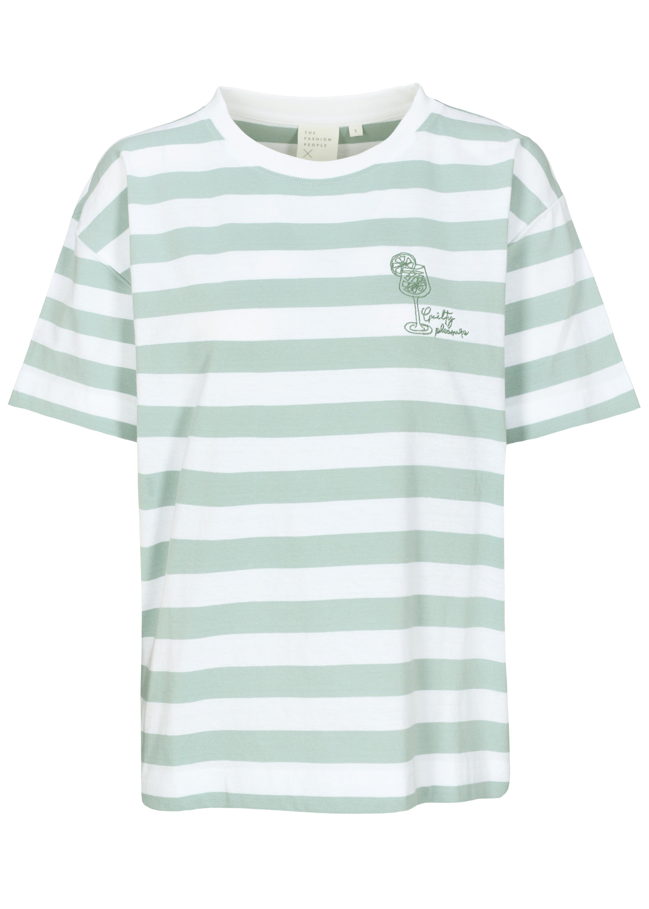 The Fashion People Striped T-Shirt `Lemon`