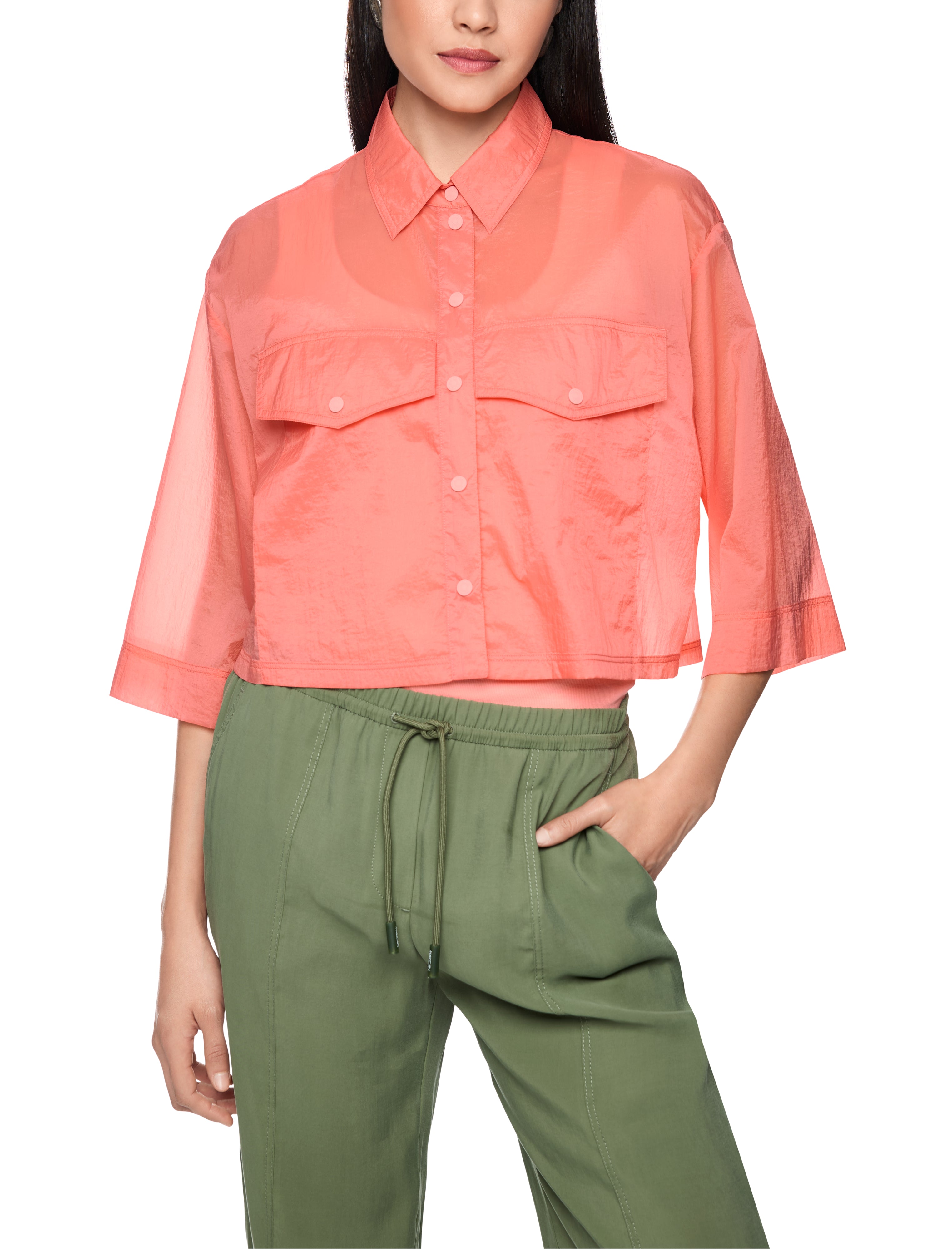 Marc Cain Transparente Hemdbluse
