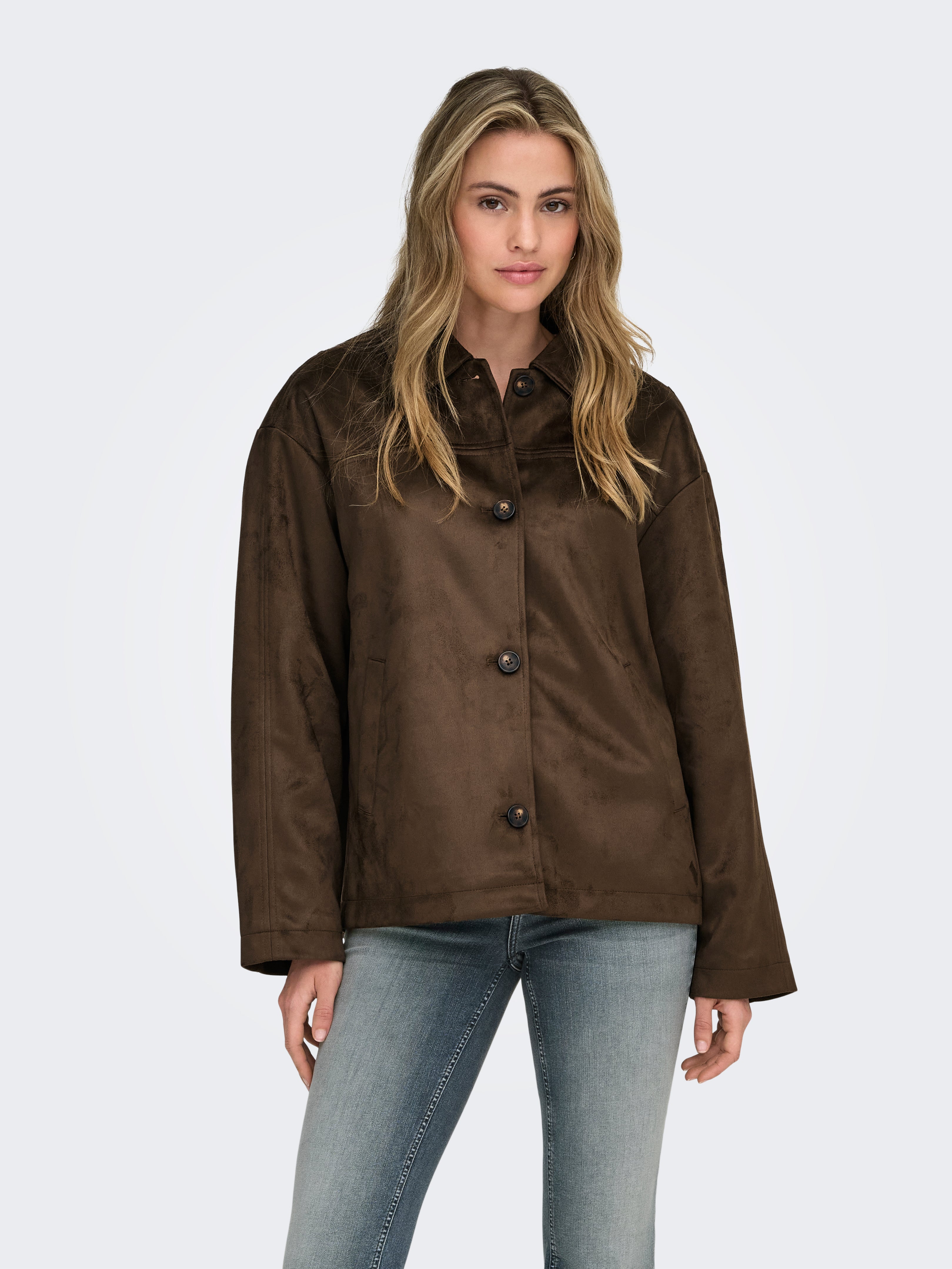 Only Jacke aus Faux Wildleder ONLCAROLINA