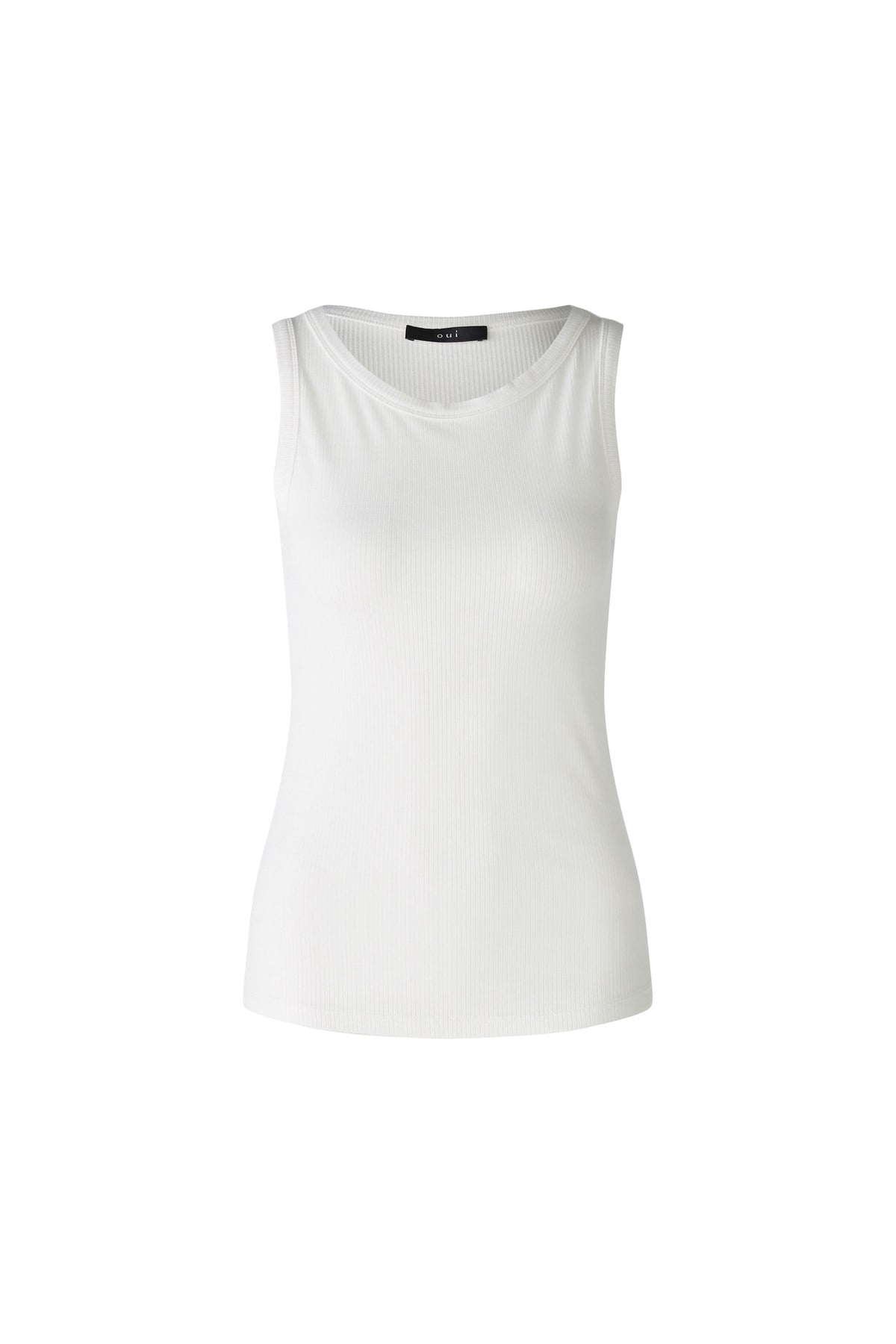 OUI FILIZ Top elastische Viskoserippe
