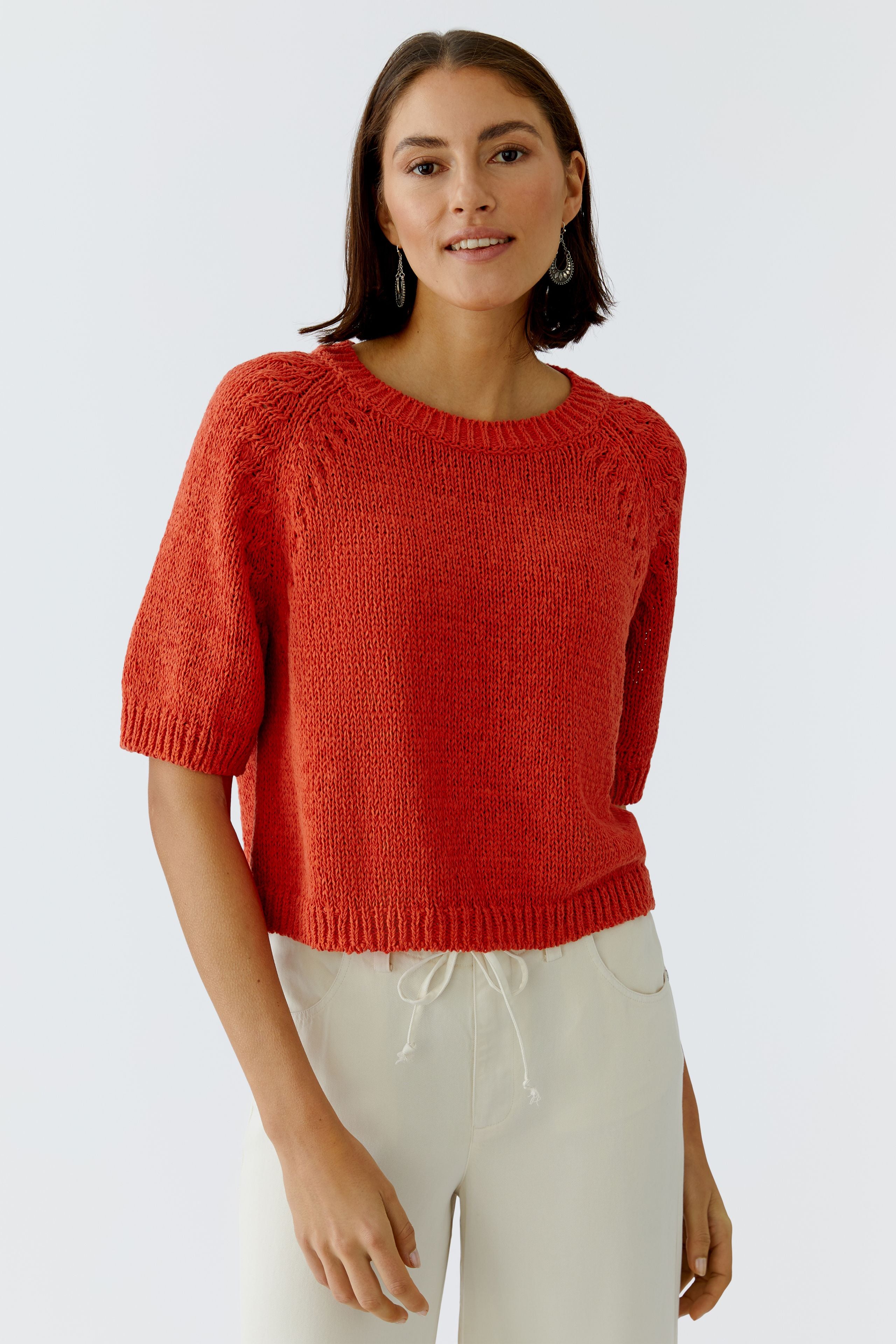 OUI Halbarm Pullover