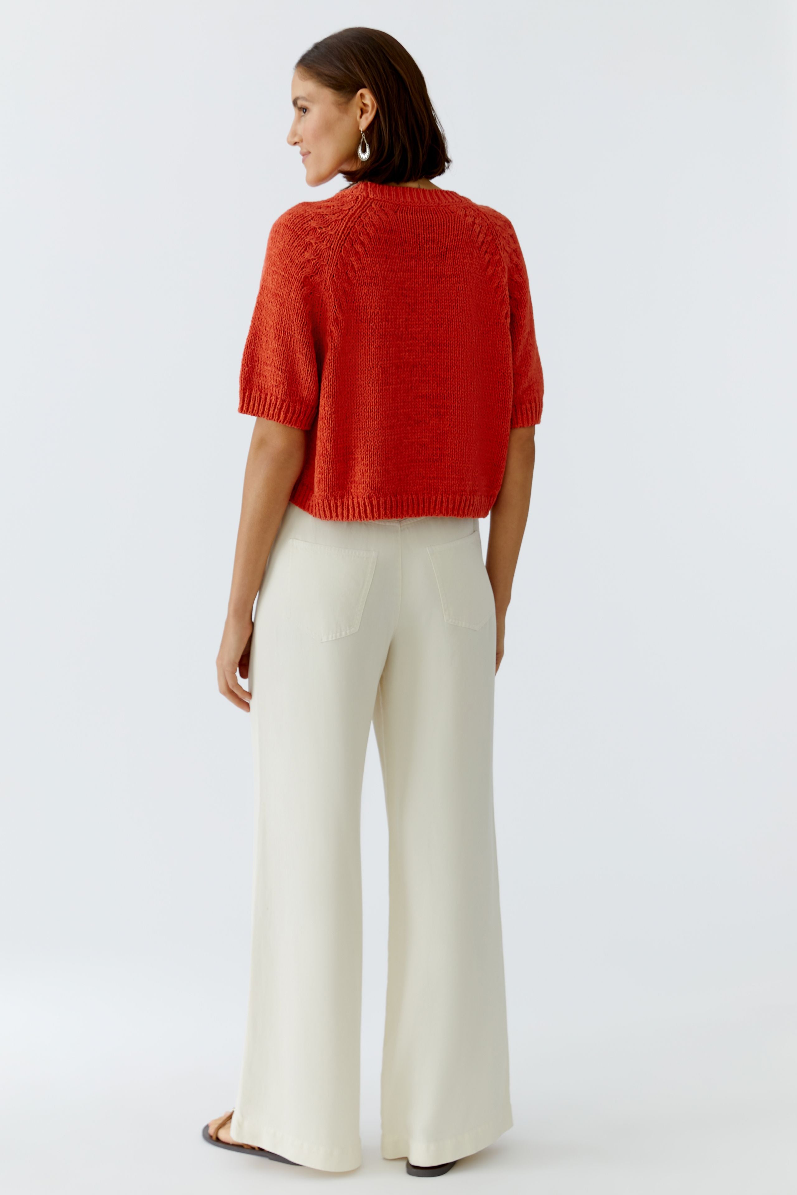 OUI Halbarm Pullover