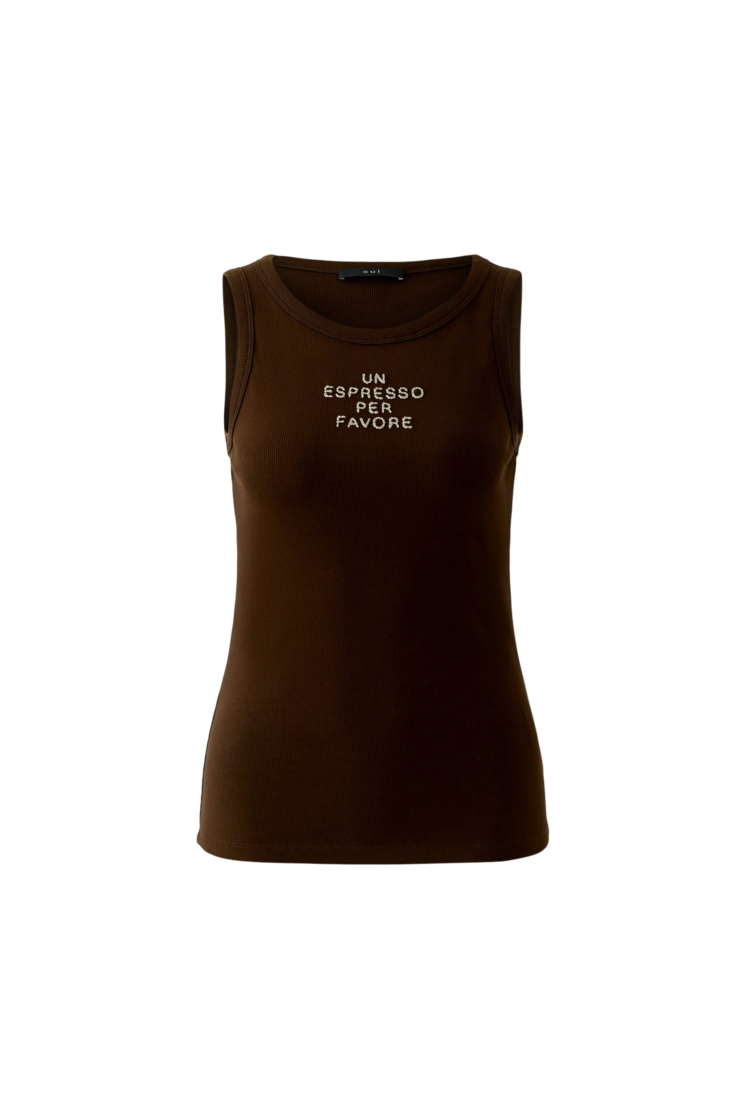 OUI Tank Top mit Kontraststick