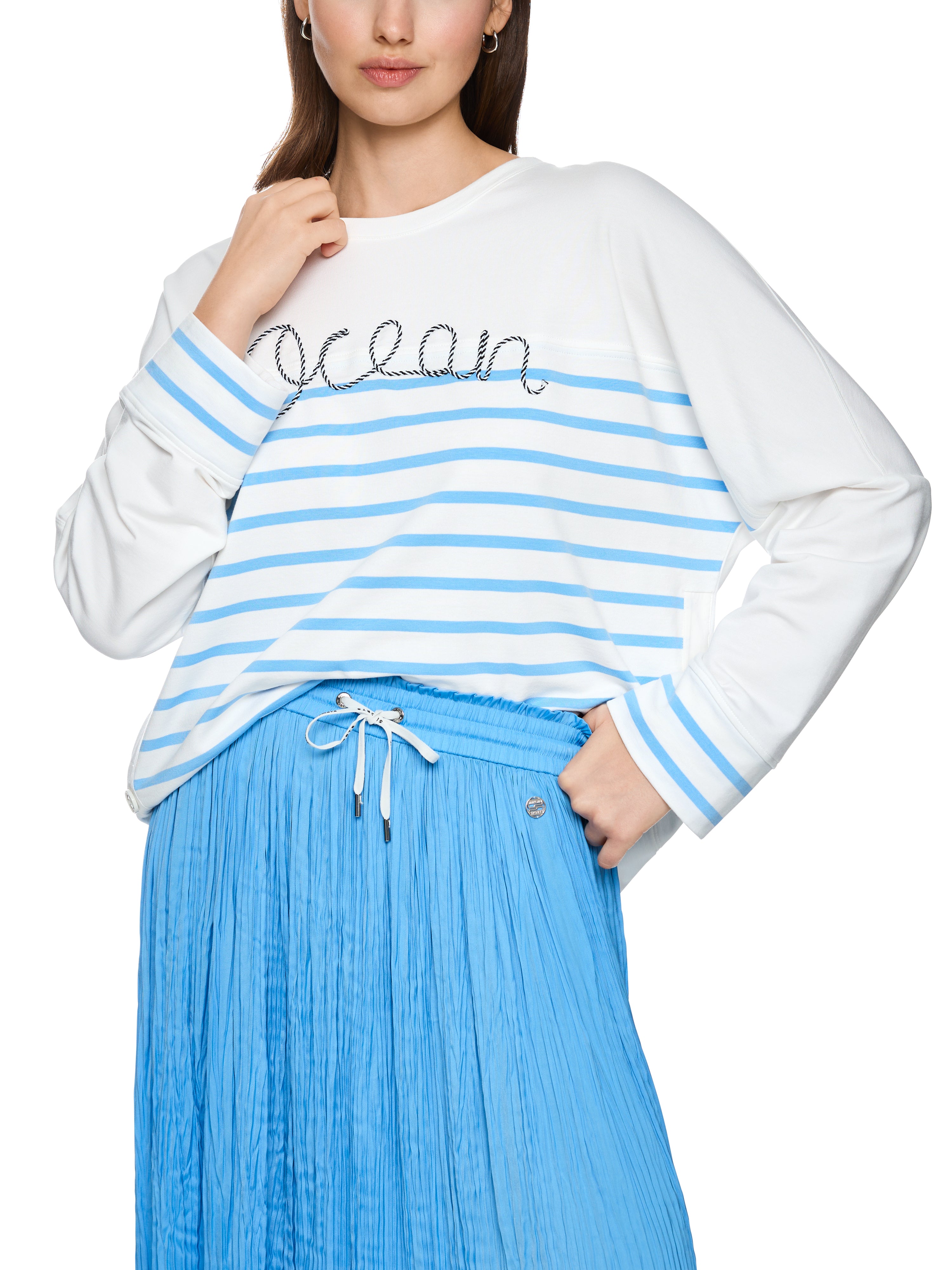 Marc Cain Gestreiftes Sweatshirt