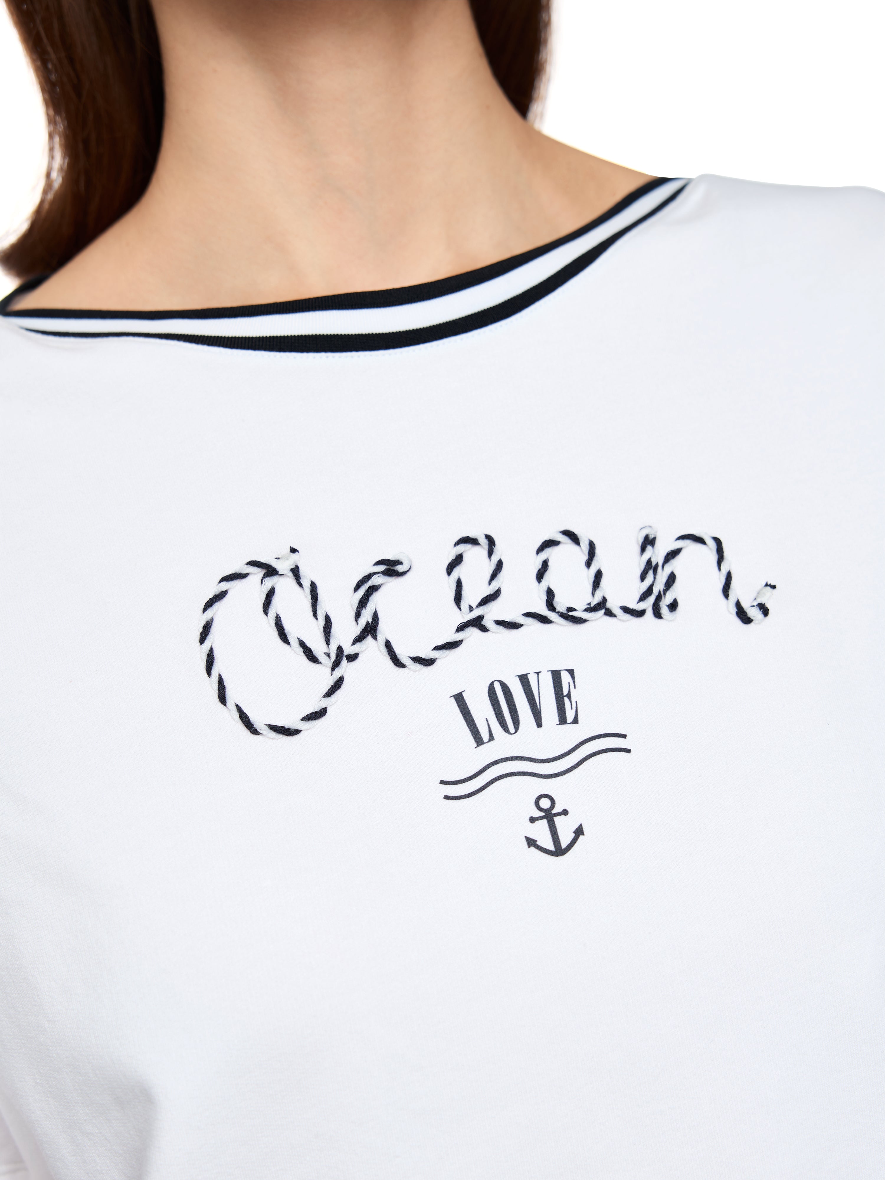 Marc Cain T-Shirt mit maritimem Print