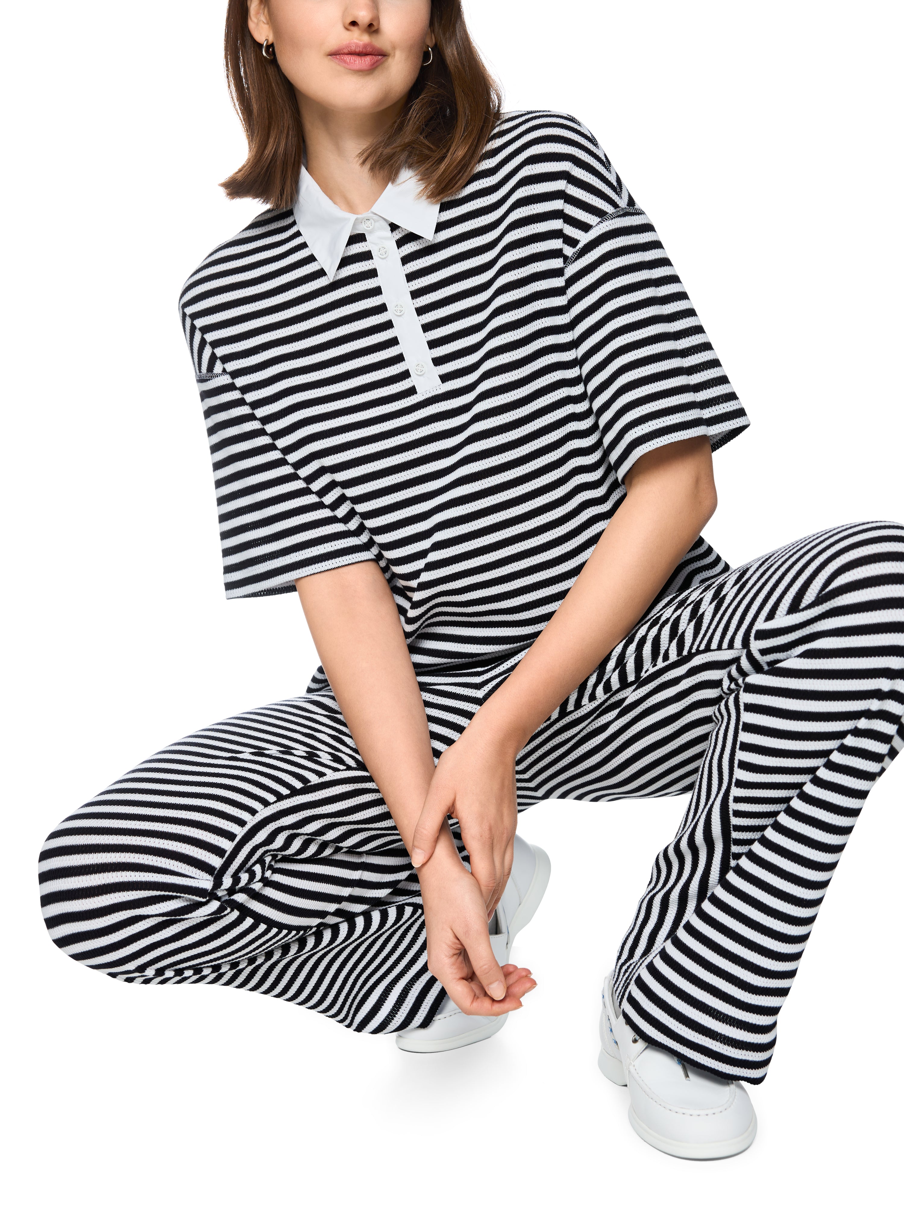 Marc Cain Gestreiftes Poloshirt