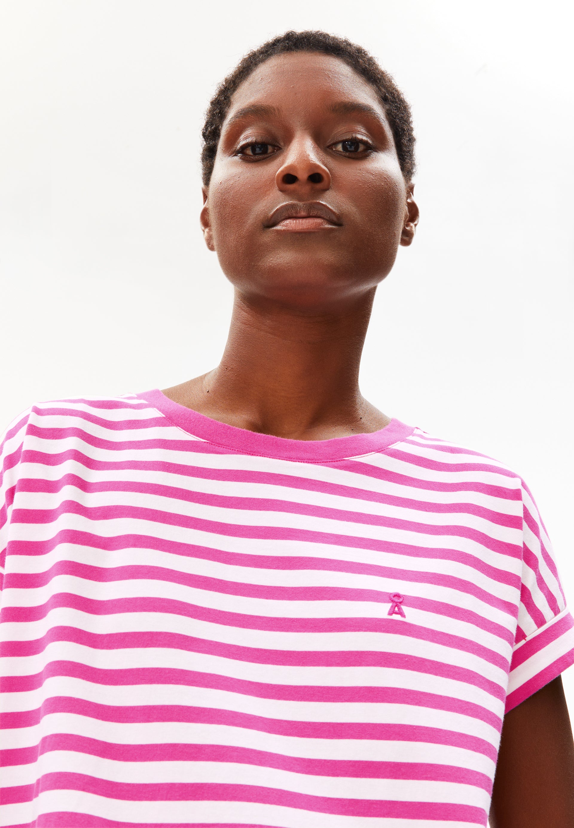 armedangels gestreiftes T-Shirt IDAARA aus Bio-Baumwolle