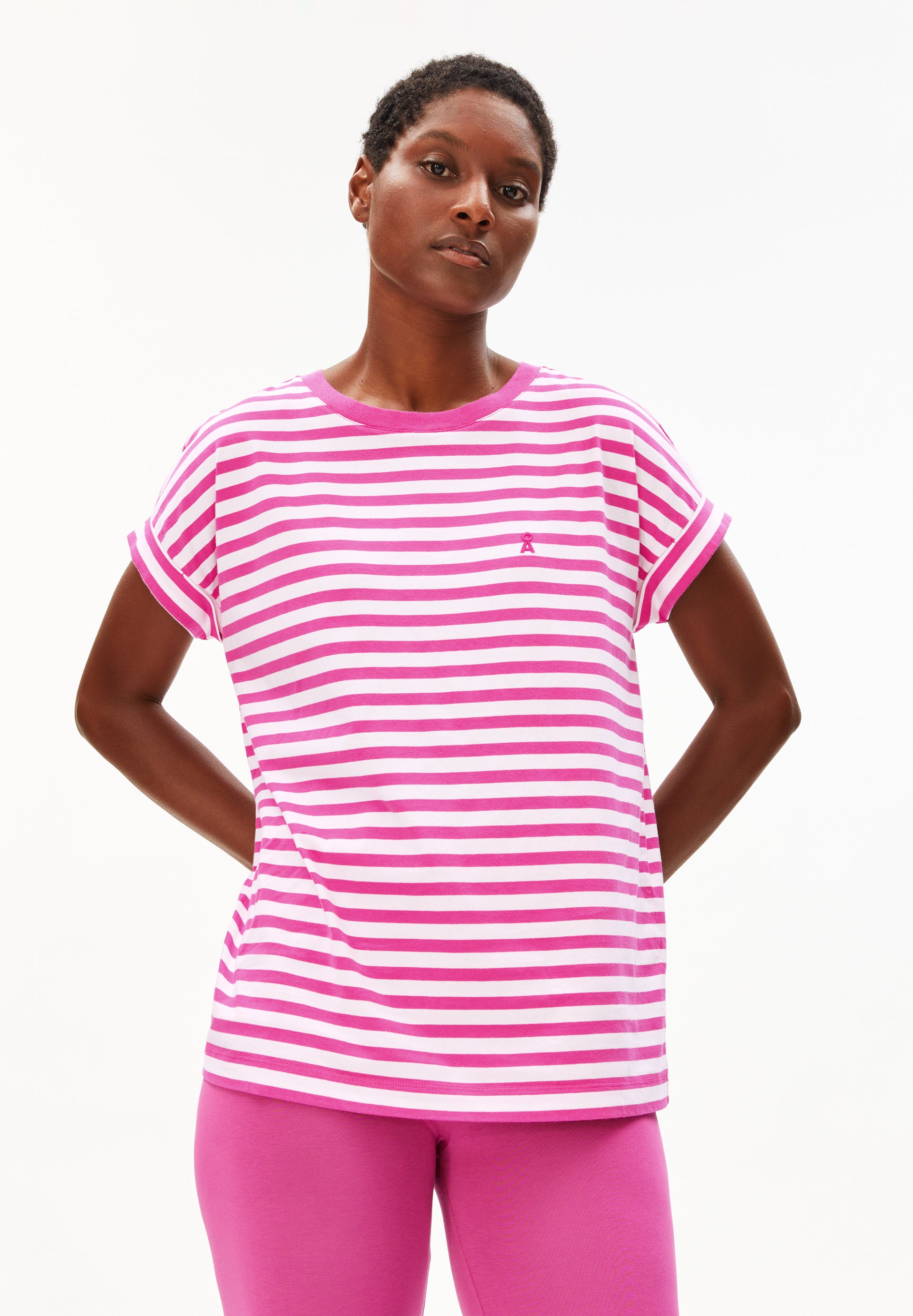 armedangels gestreiftes T-Shirt IDAARA aus Bio-Baumwolle