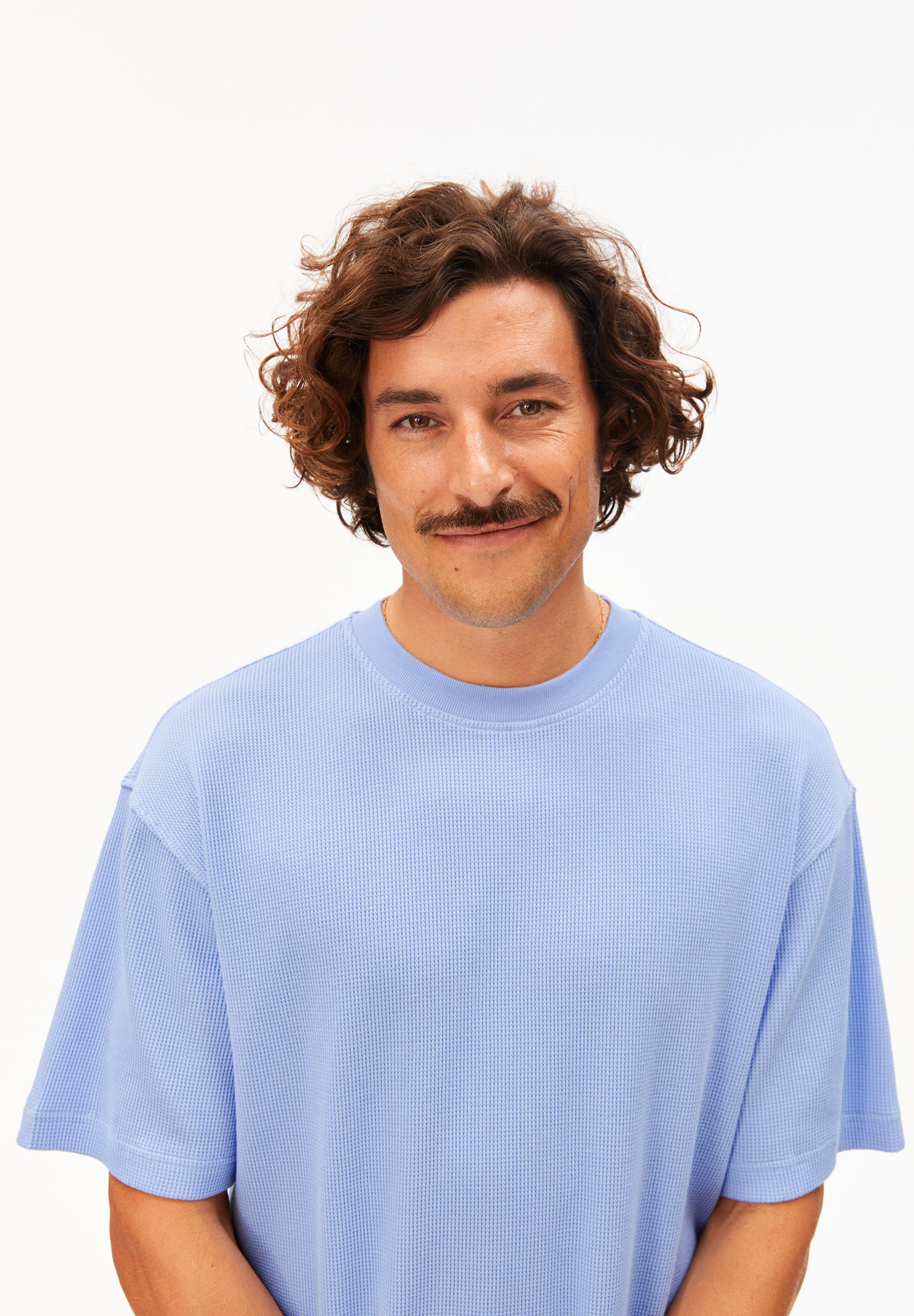 armedangels Waffle T-Shirt MAARKOS aus Bio-Baumwolle