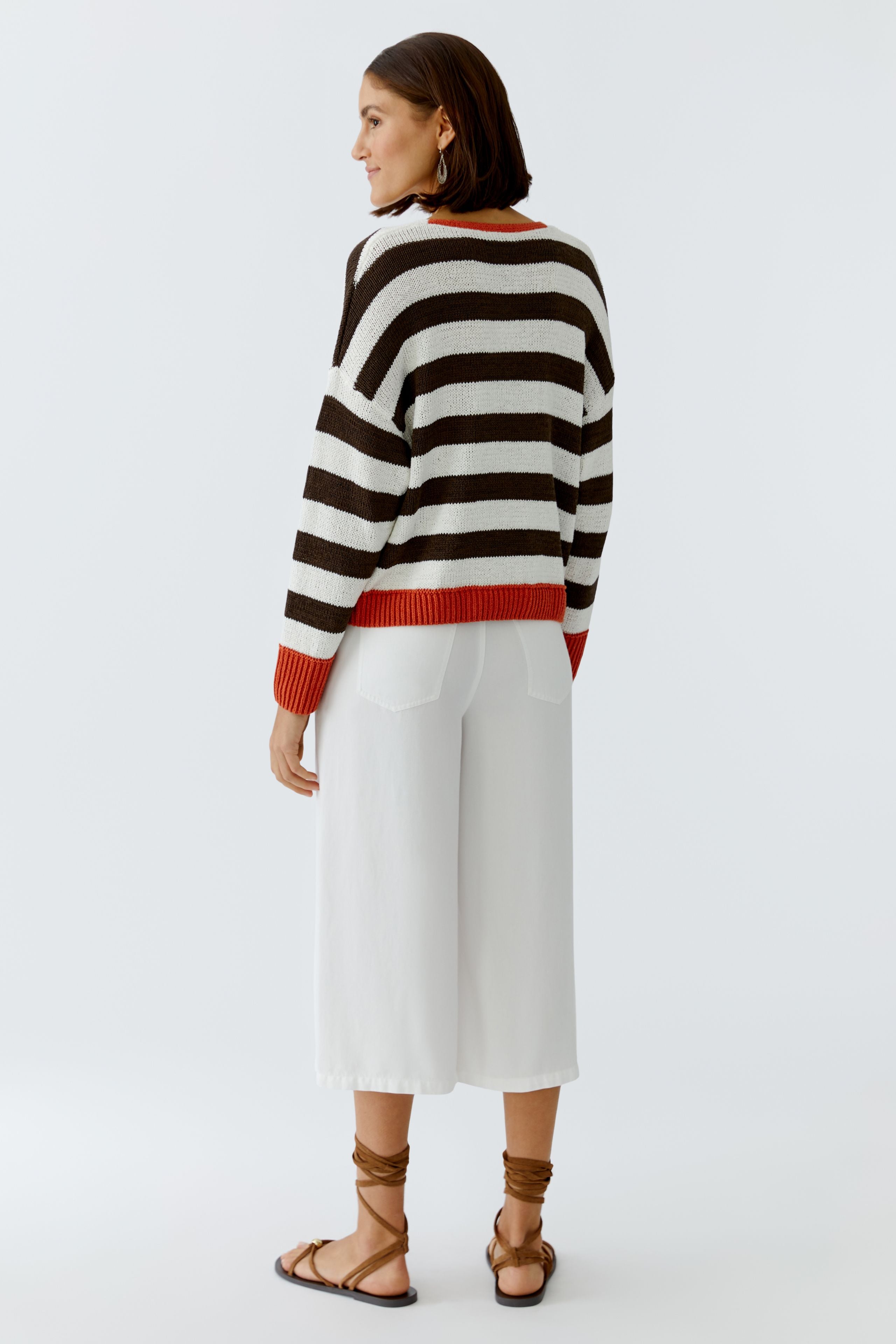 OUI gestreifter Pullover