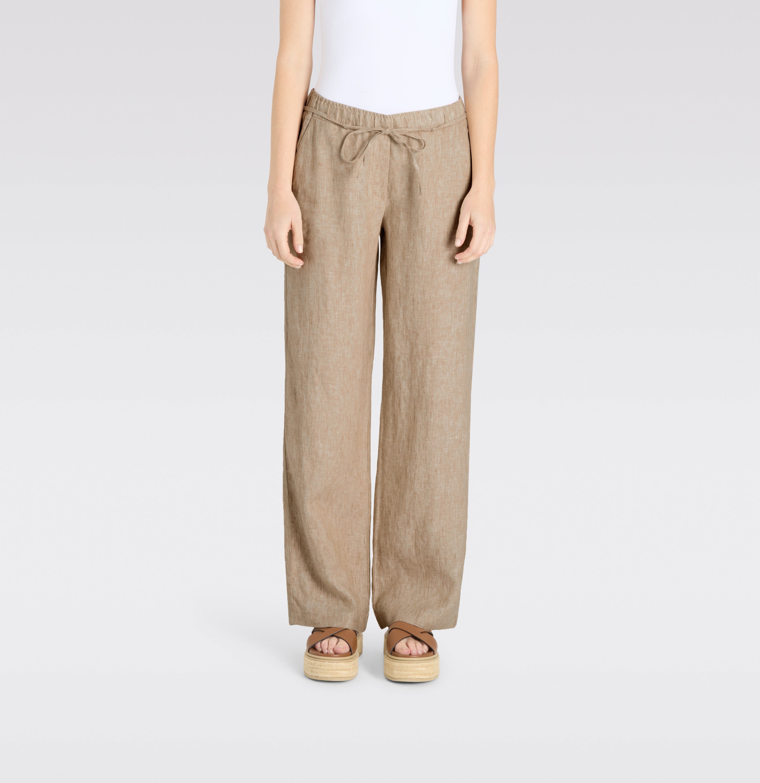 MAC JEANS Leinenhose CHIARA BELT