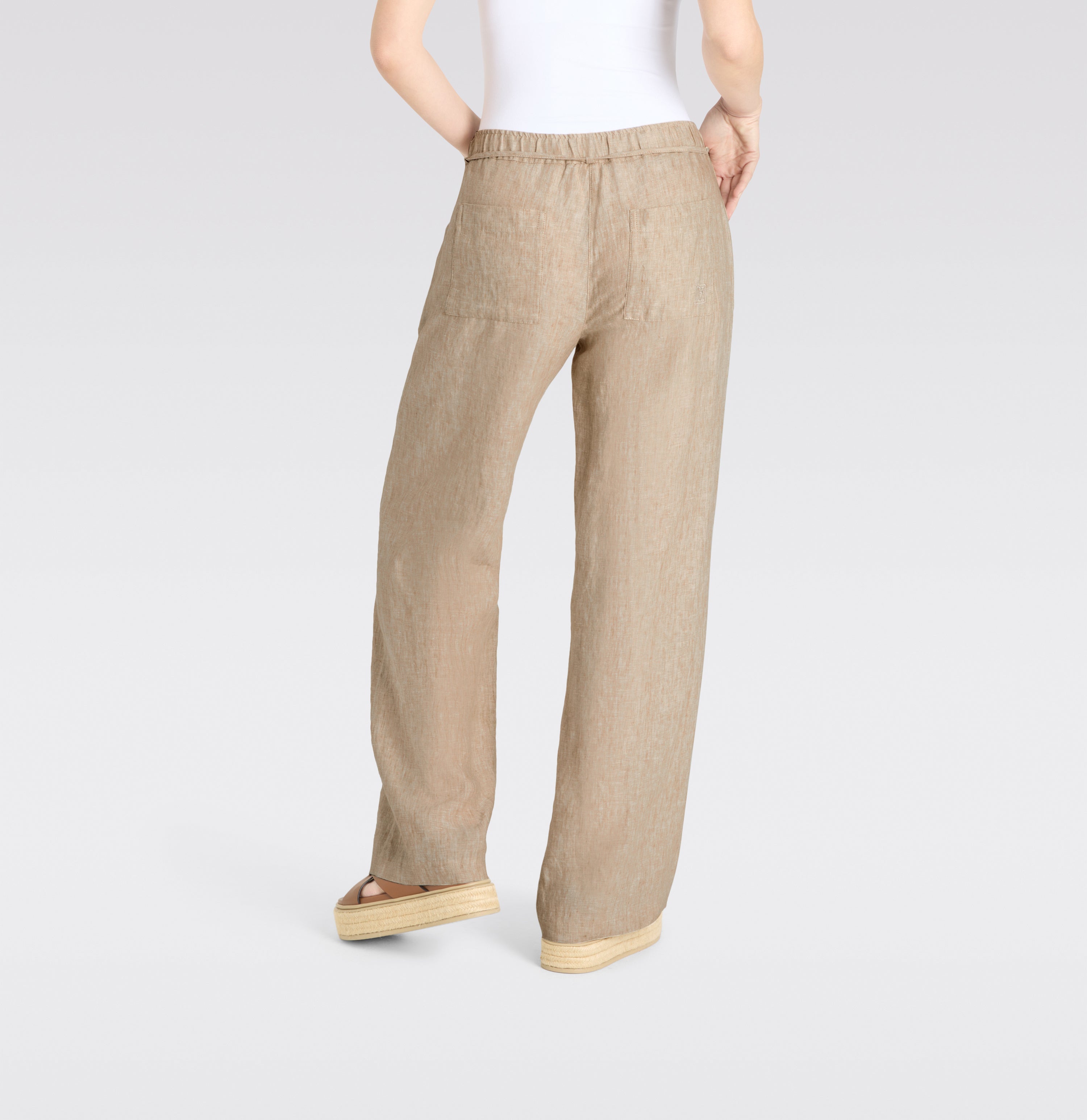 MAC JEANS Leinenhose CHIARA BELT