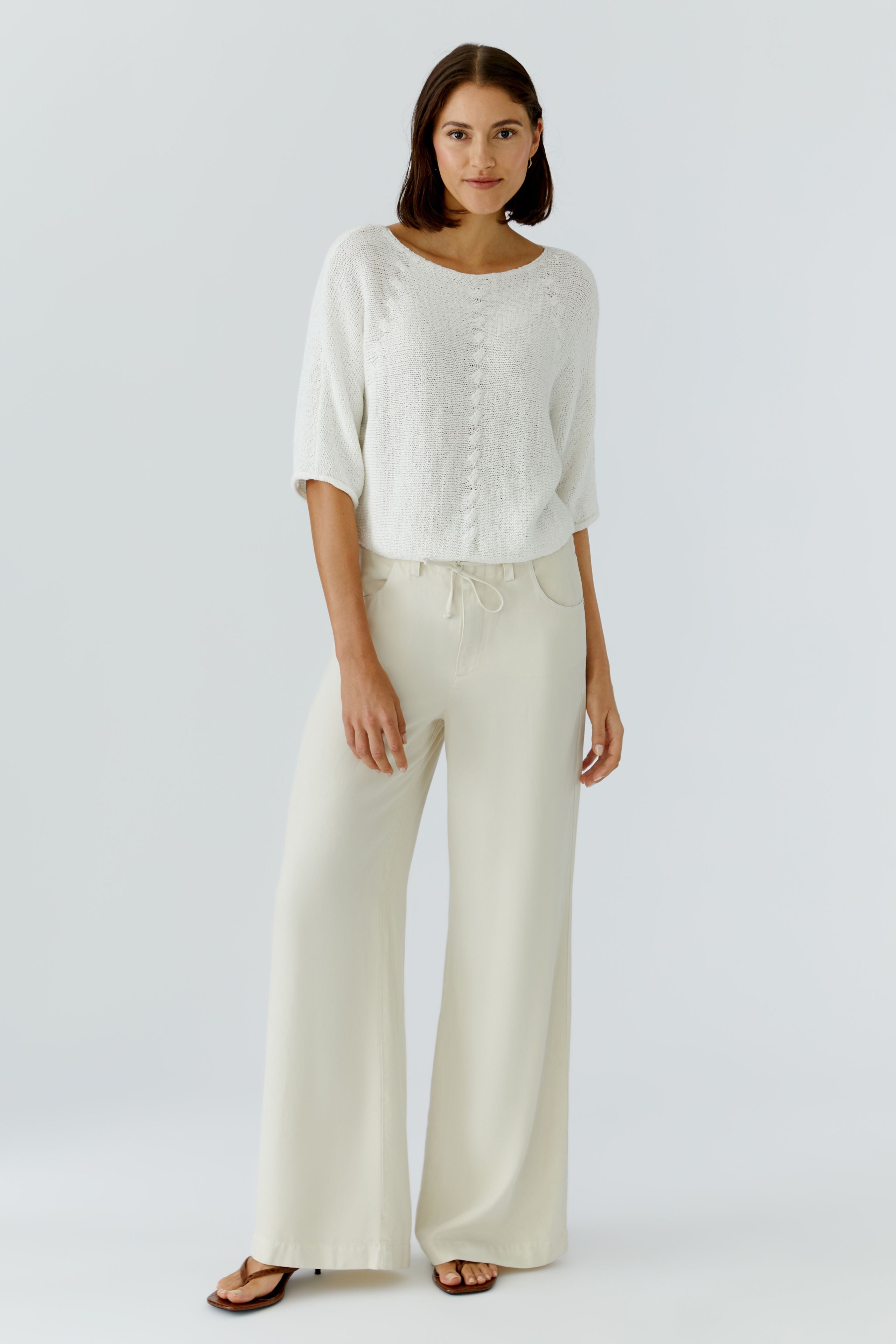 OUI Pullover mit angeschnittenem Milanoarm