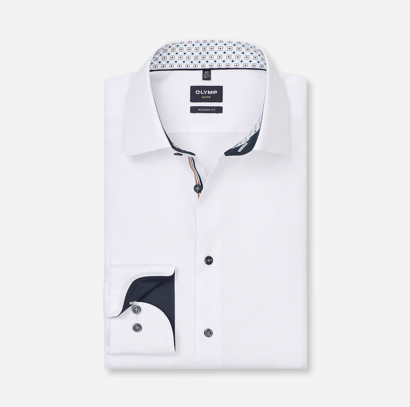 Olymp Businesshemd Luxor in Modern Fit weiss