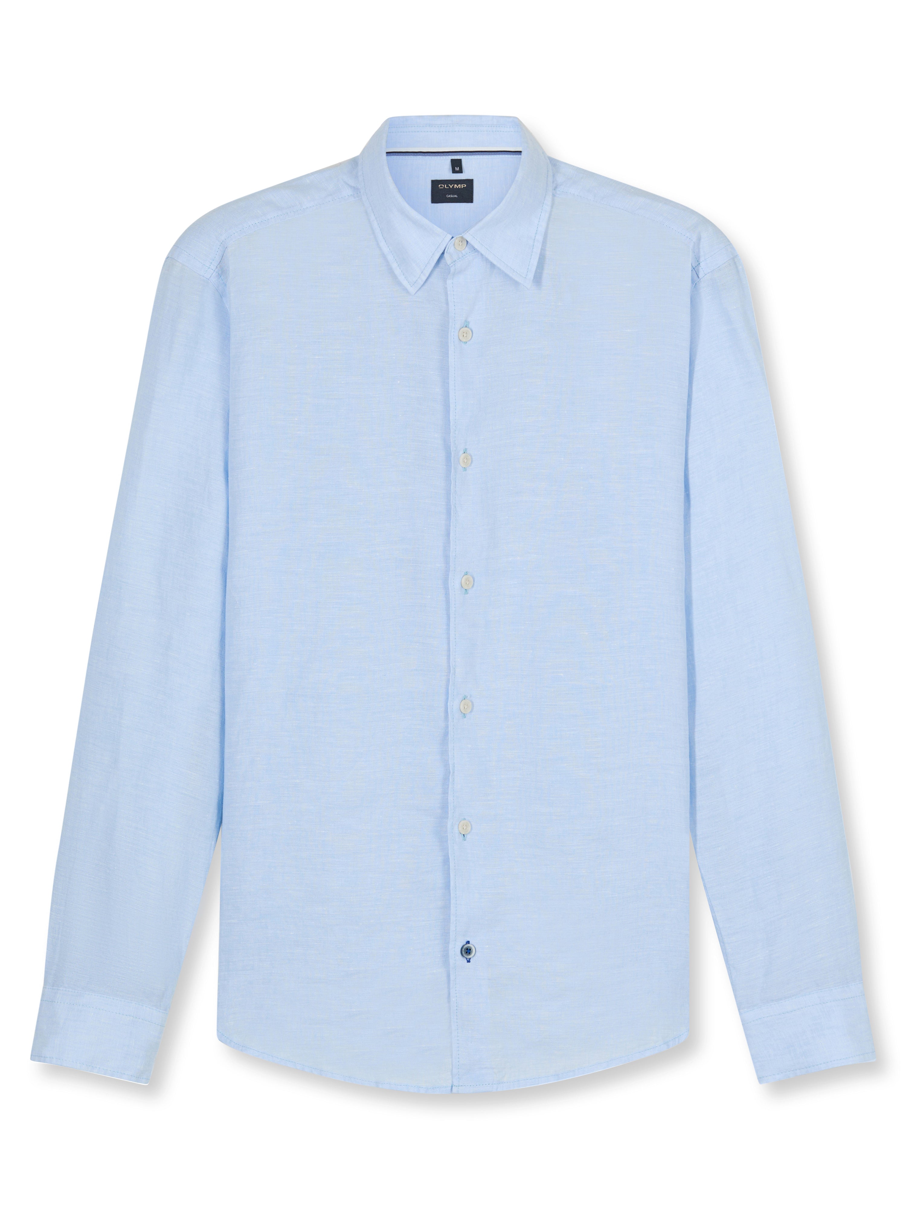 OLYMP Freizeithemd Casual in regular Fit Hellblau