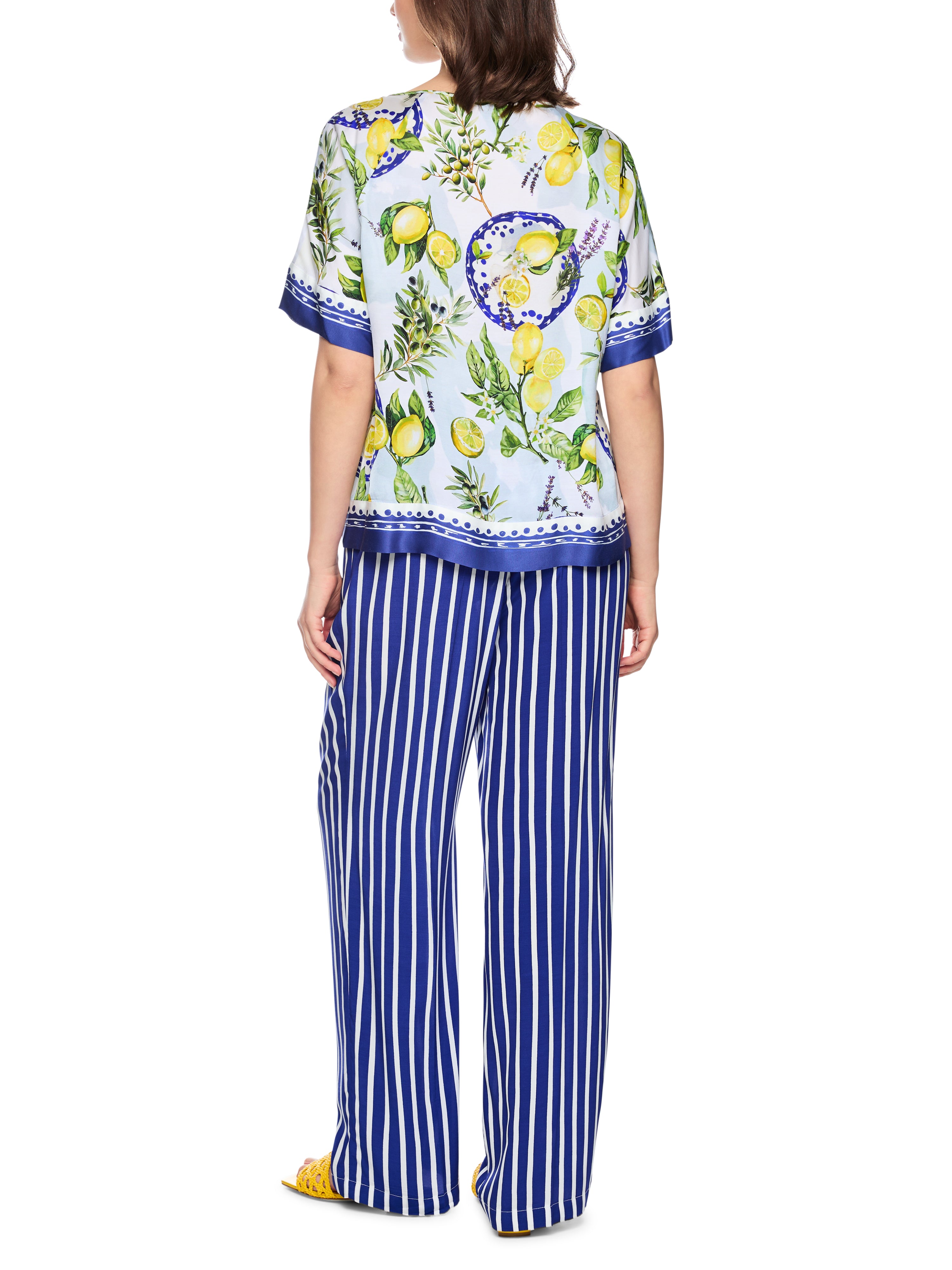 Marc Cain Viskosebluse mit mediterranem Print