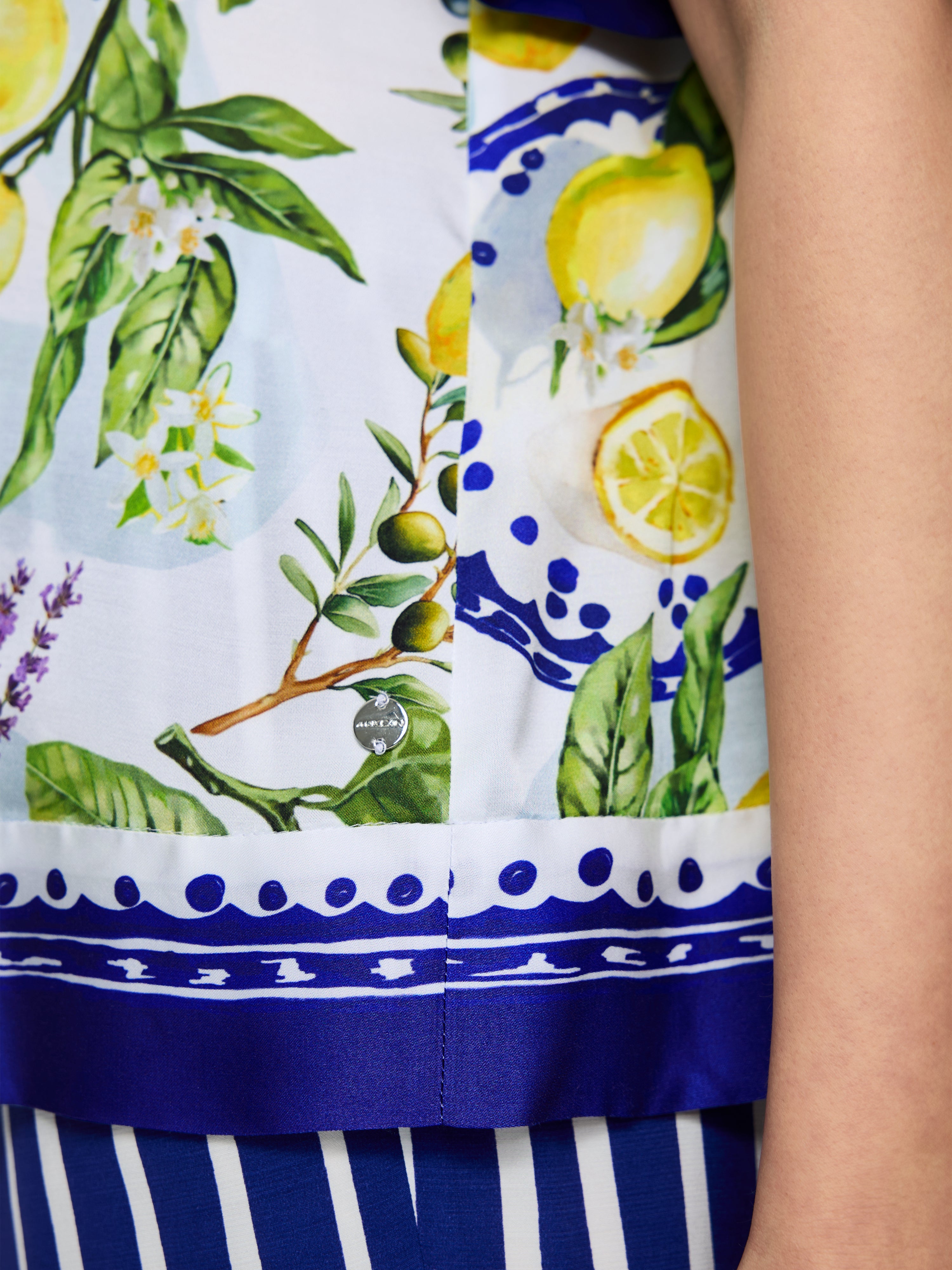 Marc Cain Viskosebluse mit mediterranem Print