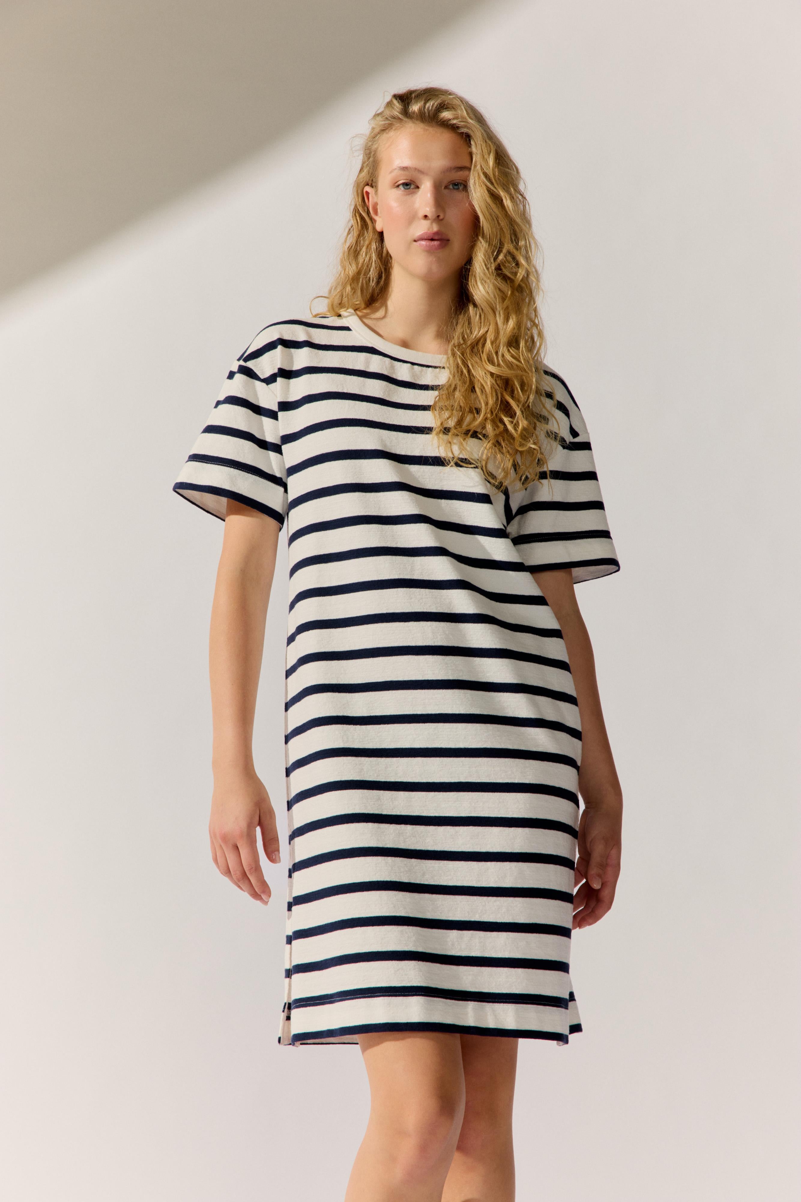 The Fashion People Structured Jersey Dress stripe