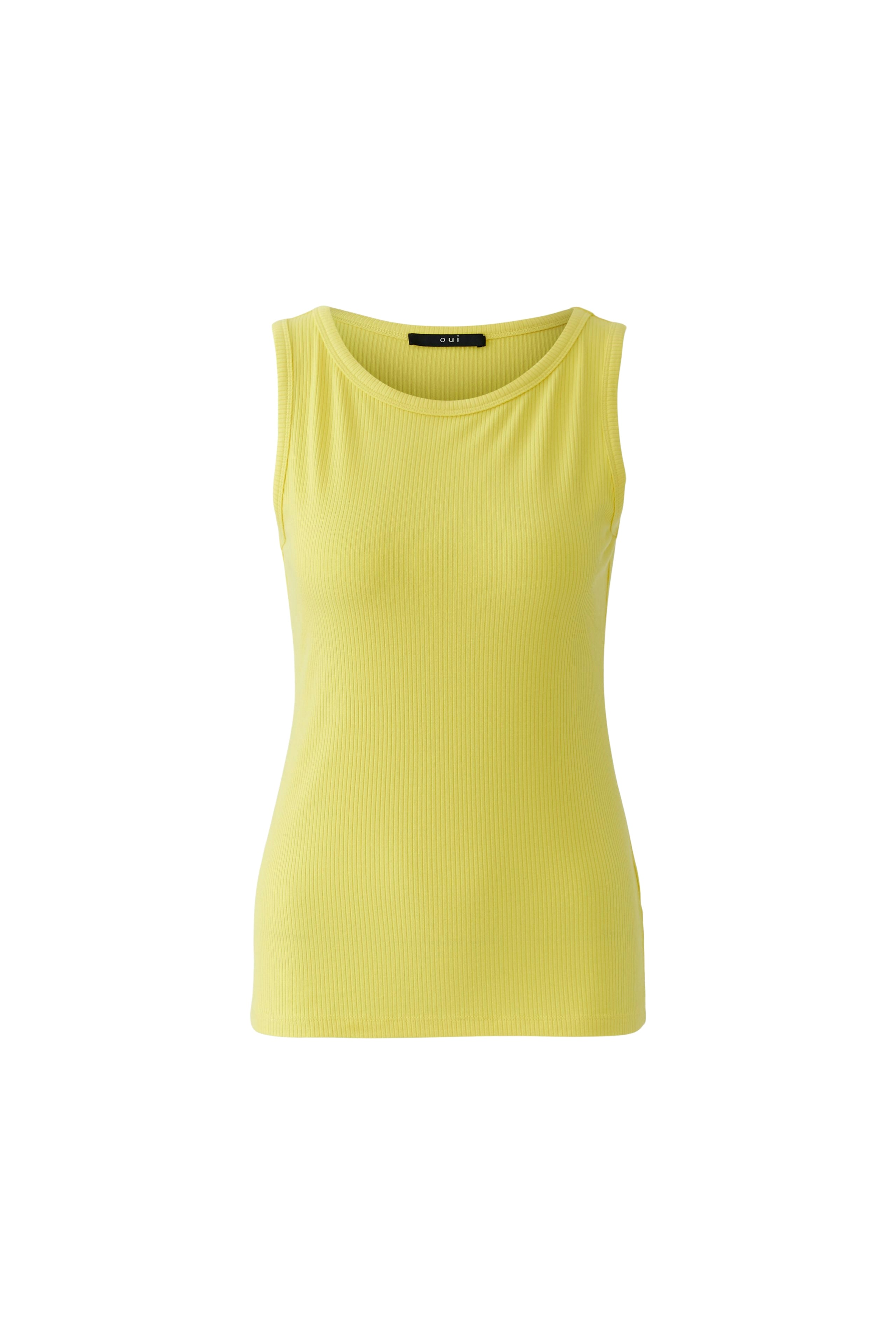 OUI FILIZ Top elastische Viskoserippe