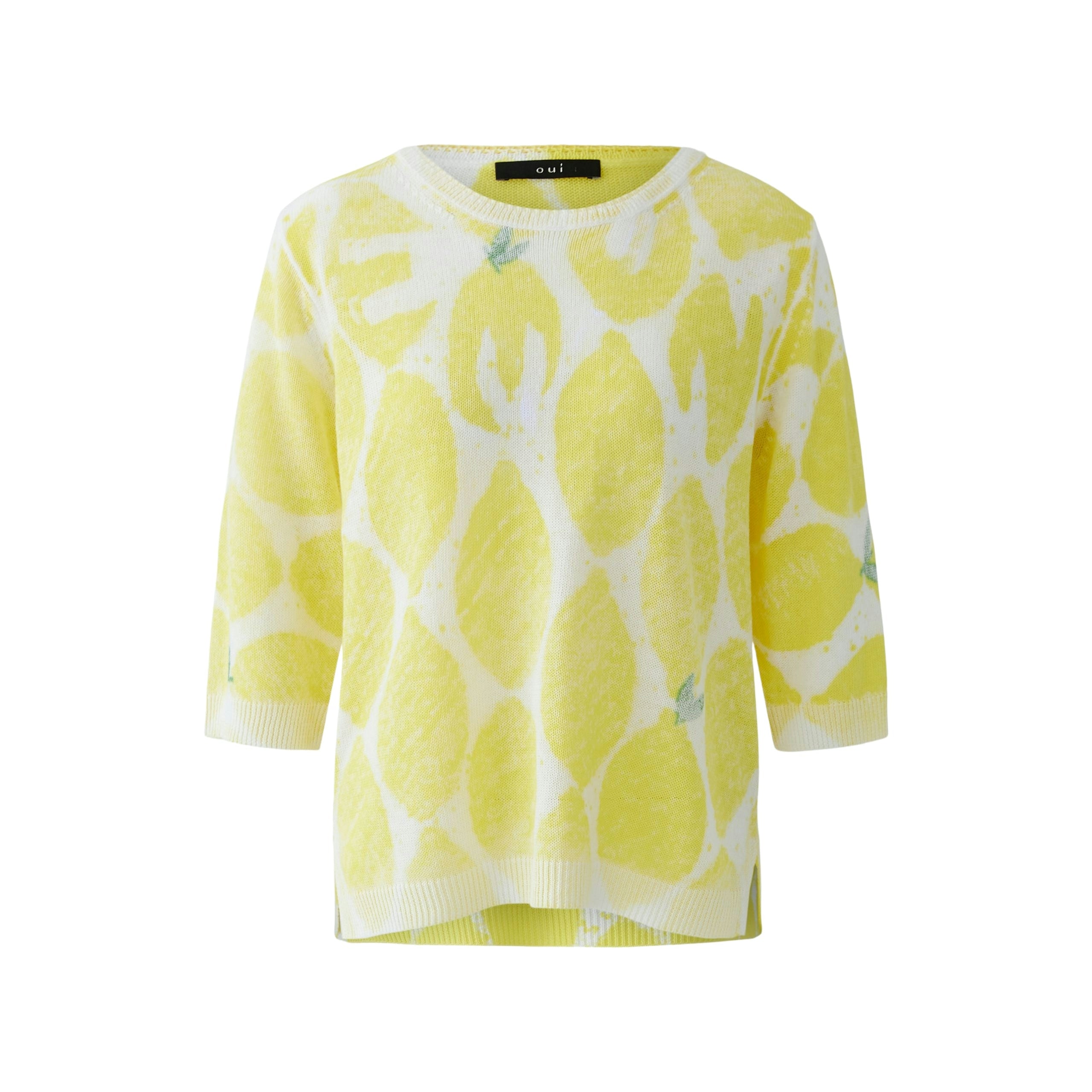 OUI Pullover mit Innenprint
