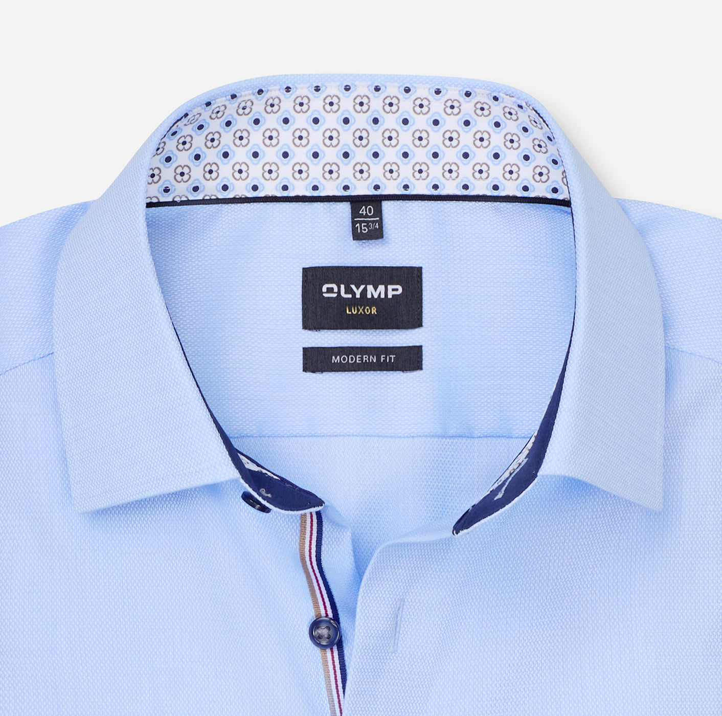 OLYMP Businesshemd Luxor 24/Seven in Modern Fit Blau