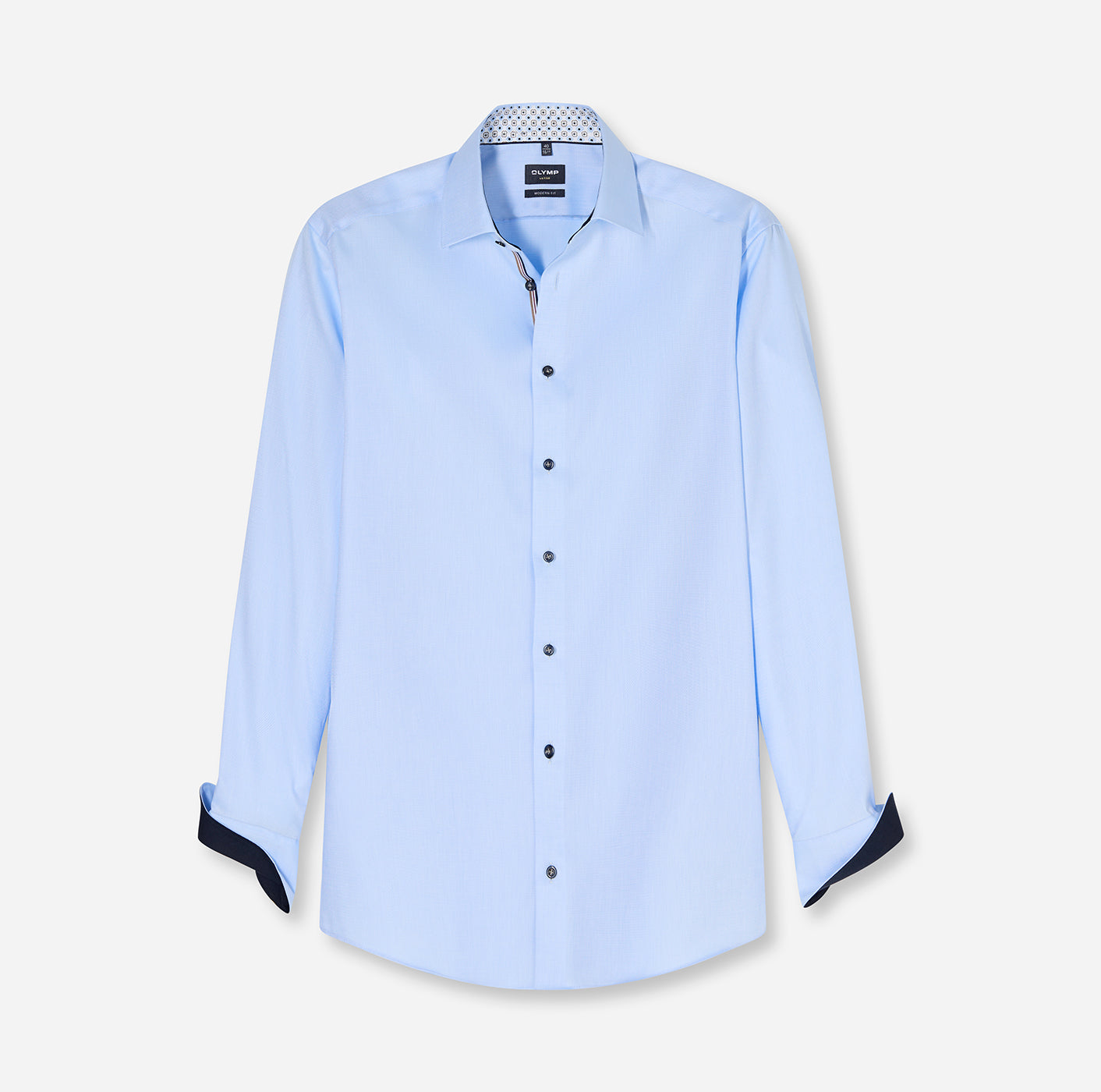 OLYMP Businesshemd Luxor 24/Seven in Modern Fit Blau