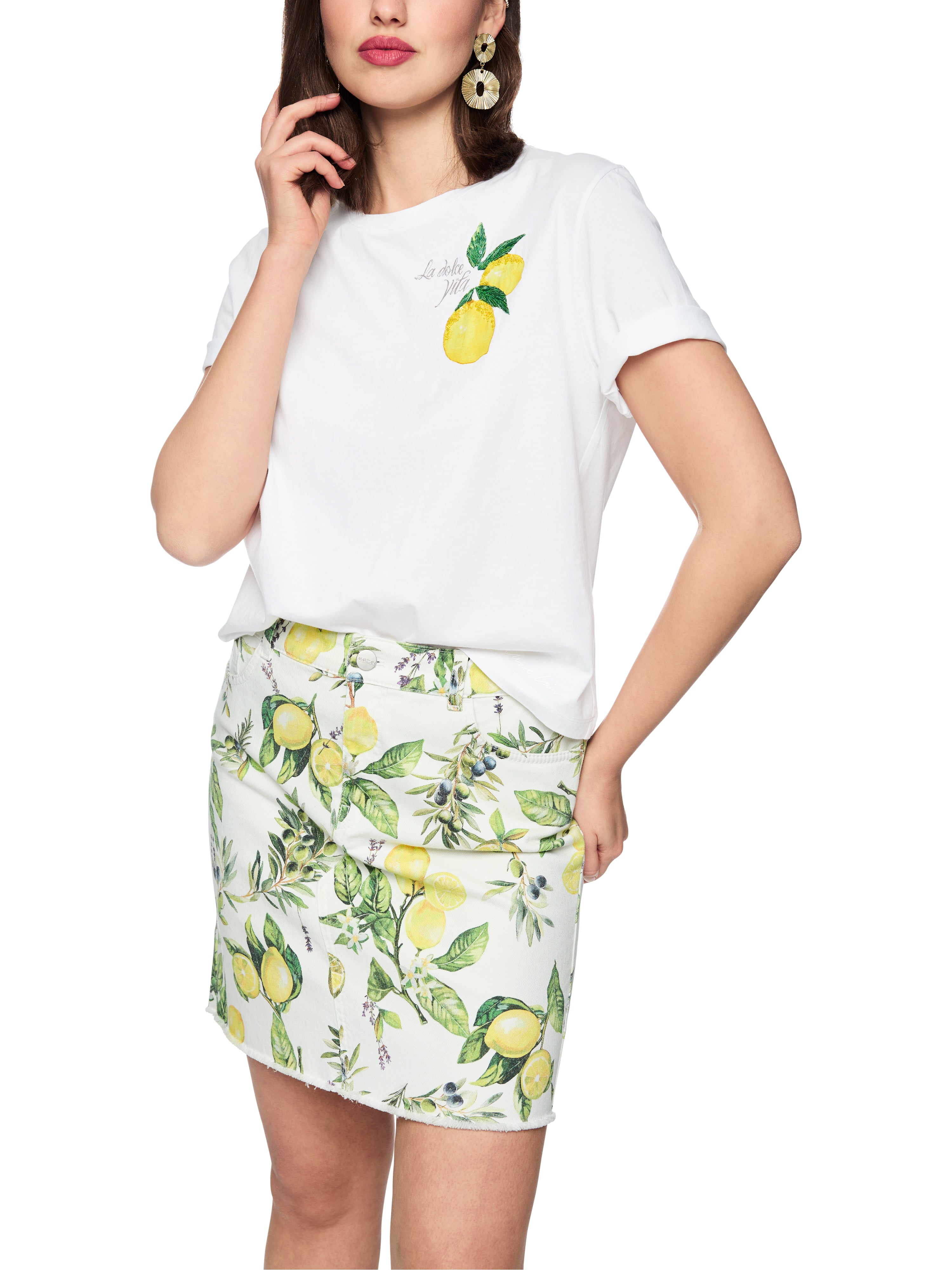 Marc Cain Baumwollshirt mit Zitronen