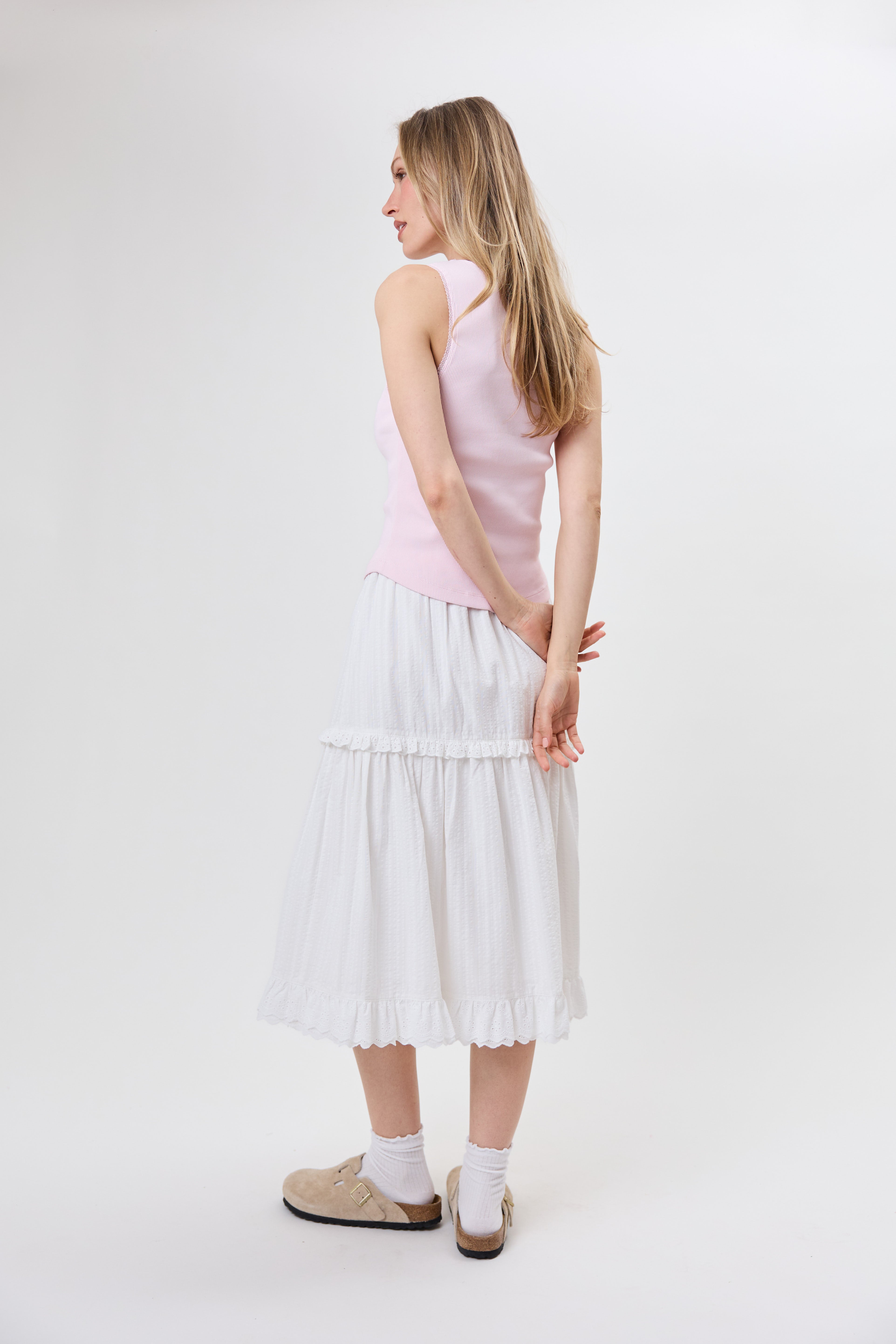 Oh April Christel Midi Skirt