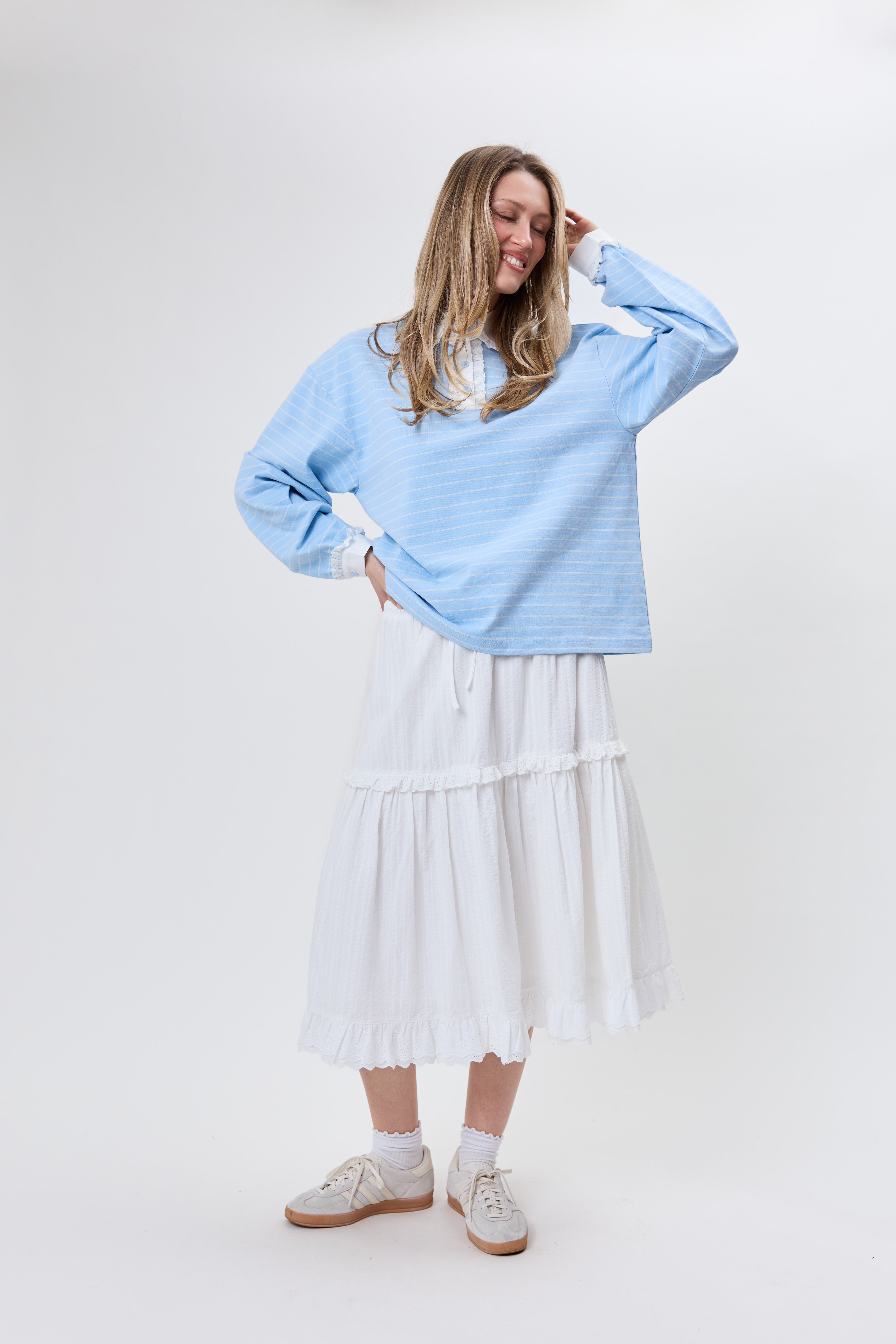 Oh April Jolina Lace Polo