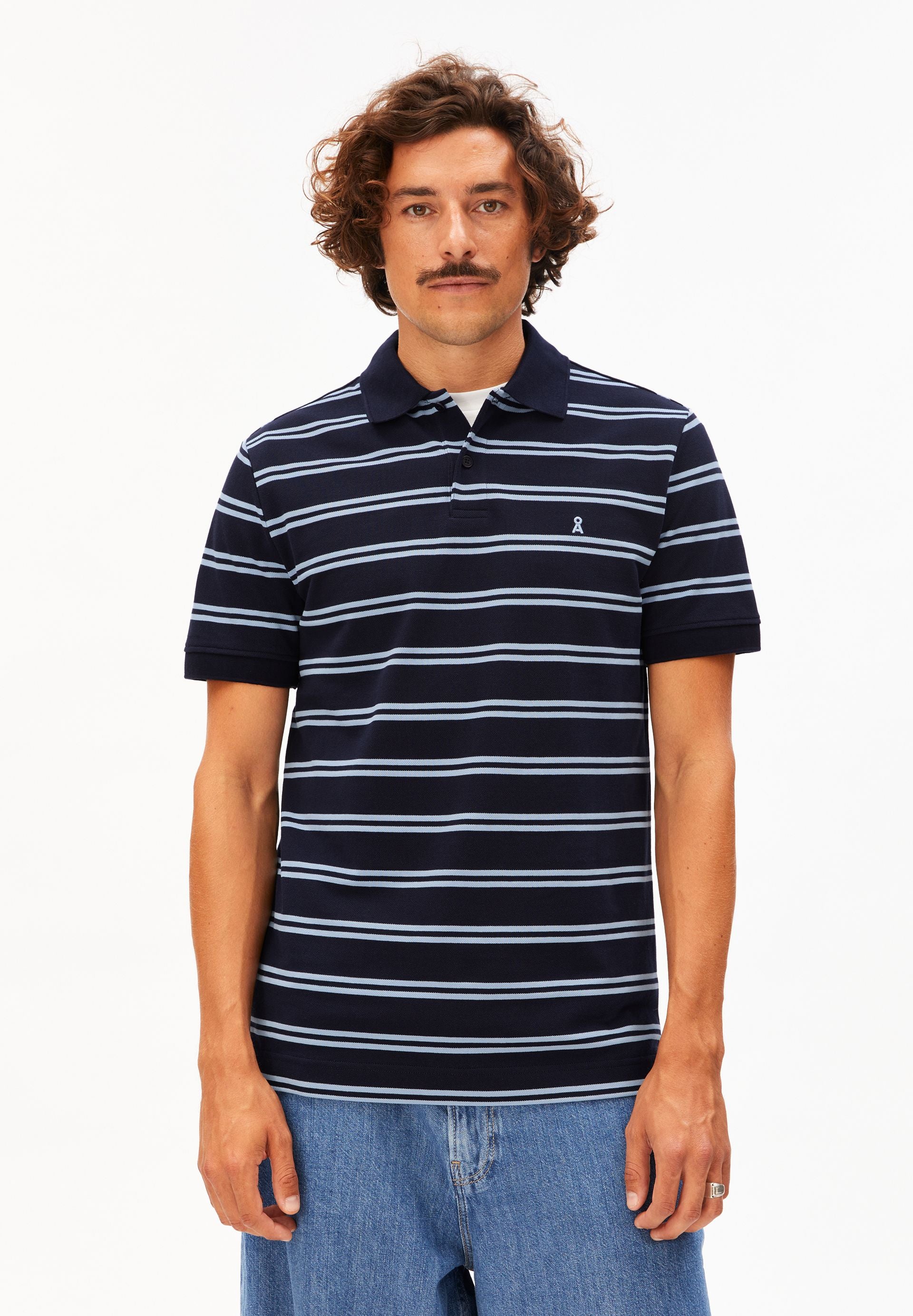 armedangels gestreiftes Poloshirt